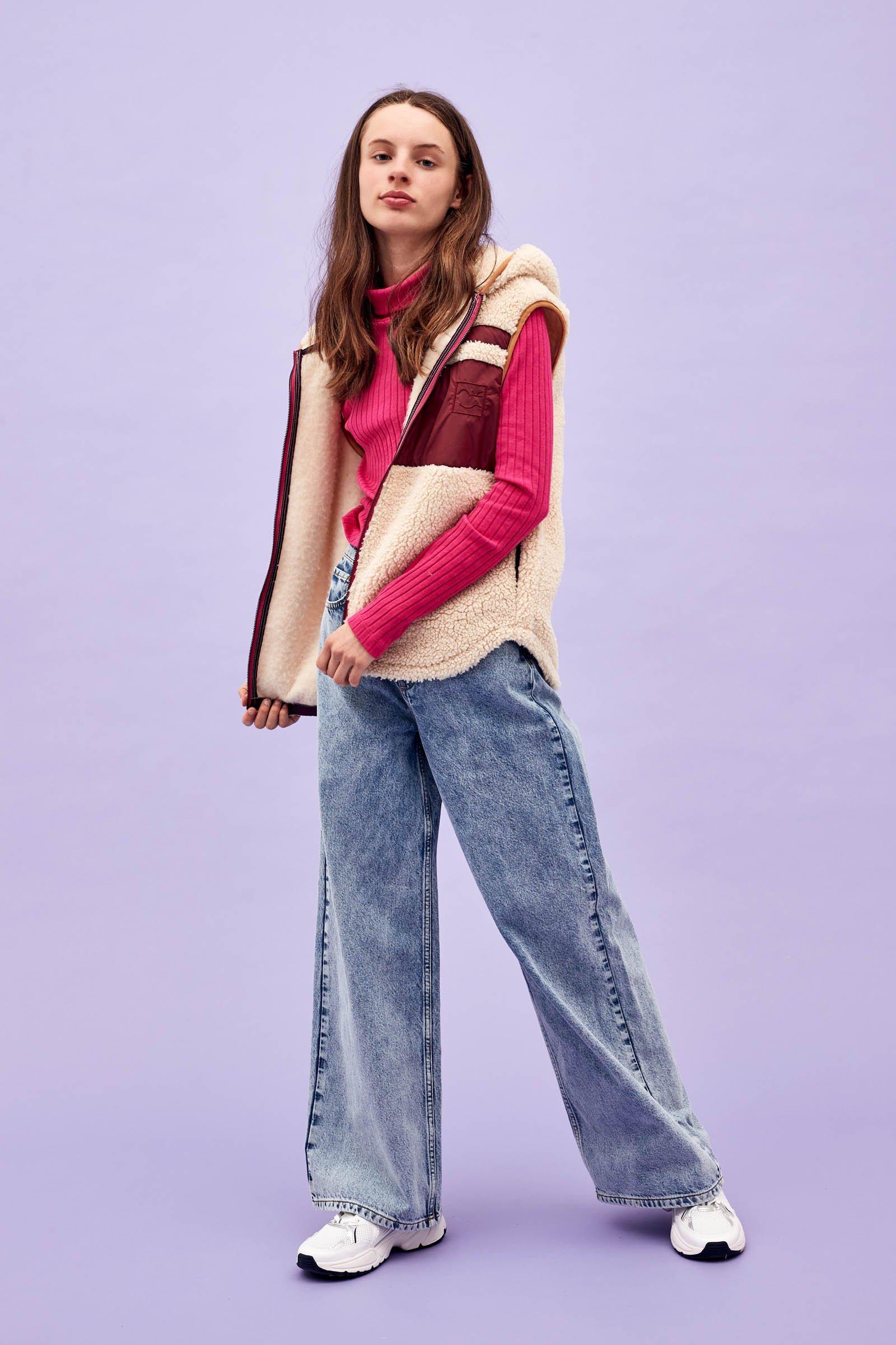 CKS Teens - DISCY - col roulé - rose vif