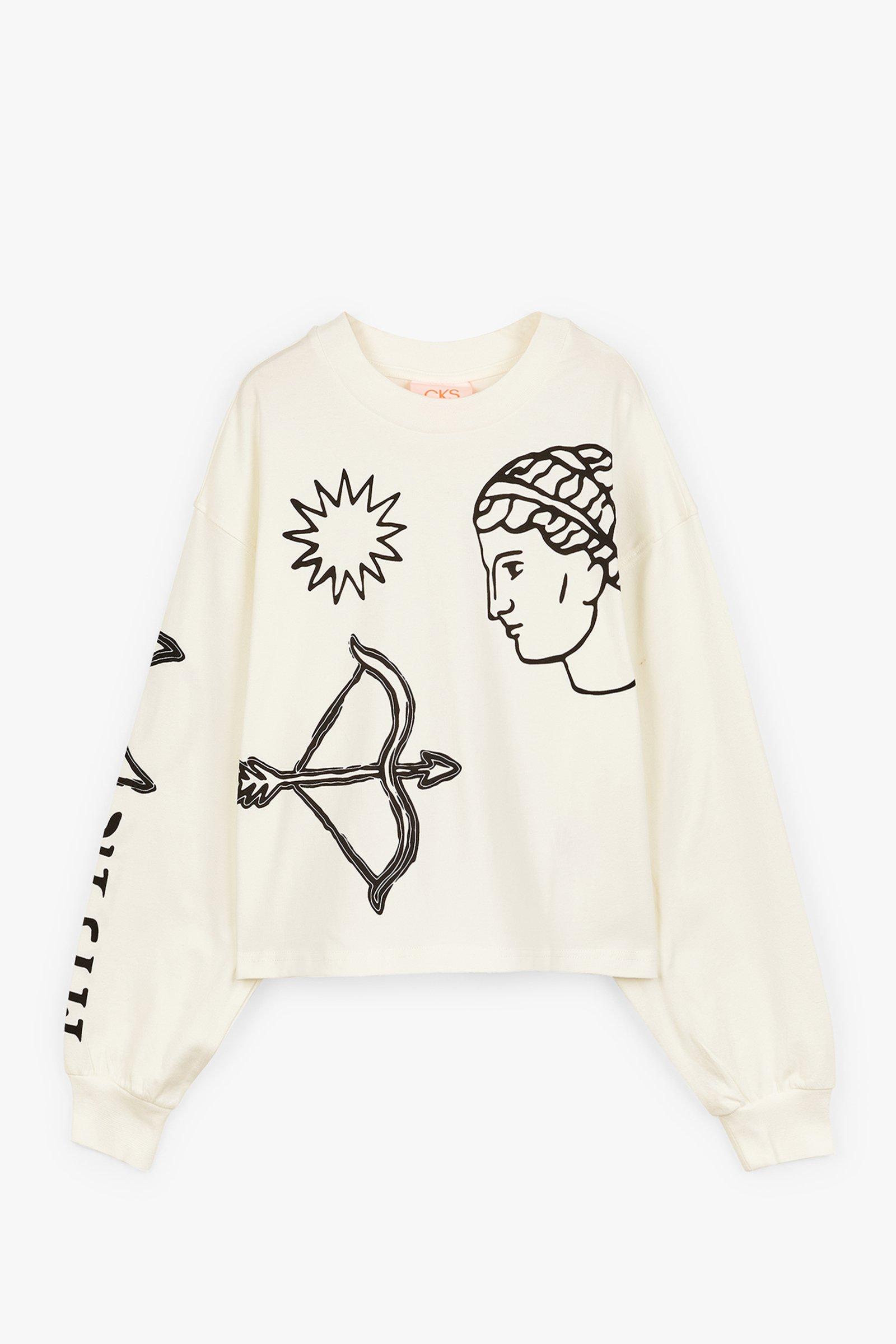 CKS Teens - PALA - t-shirt à manches longues - blanc