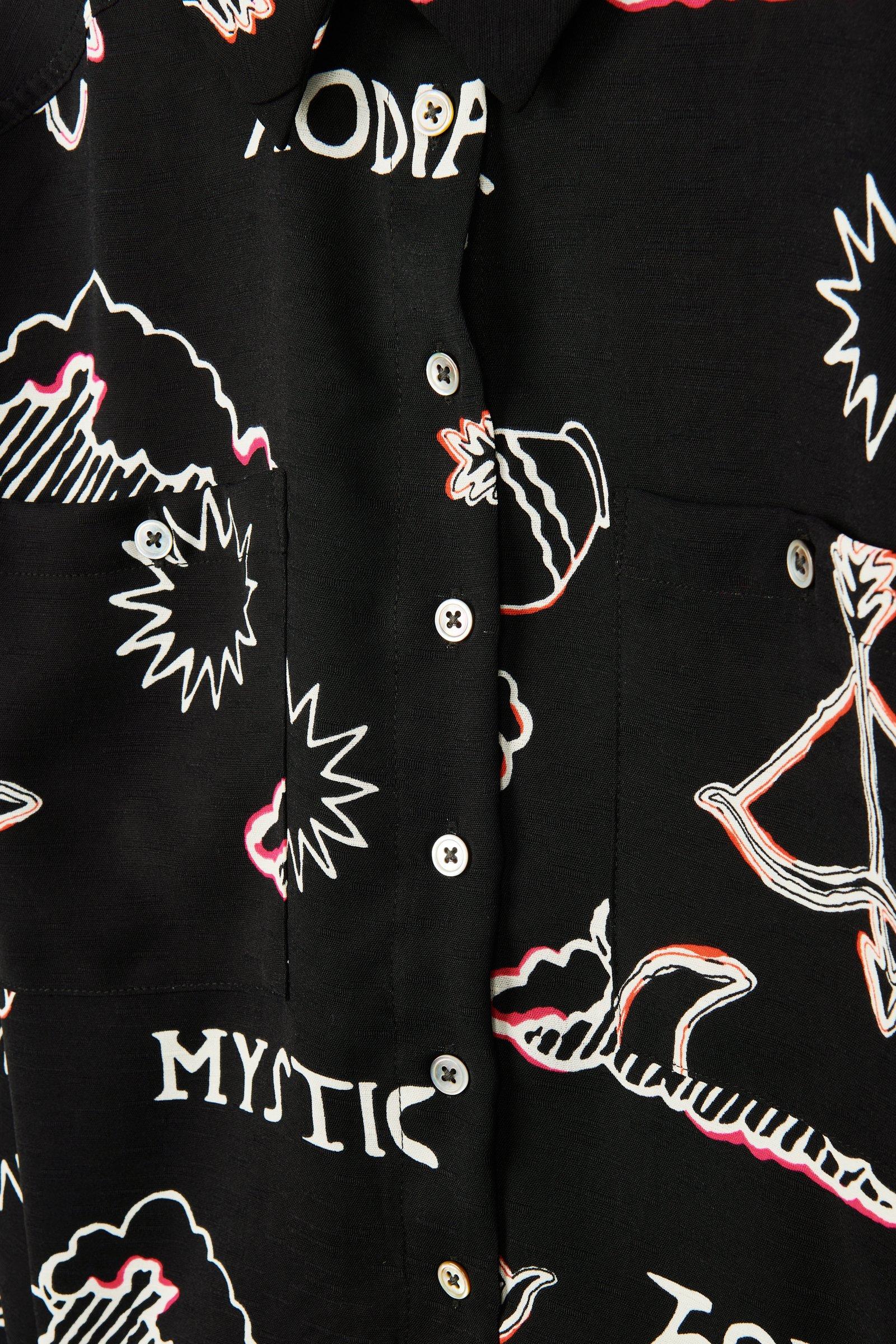 CKS Teens - DARLING - chemisier à manches courtes - noir