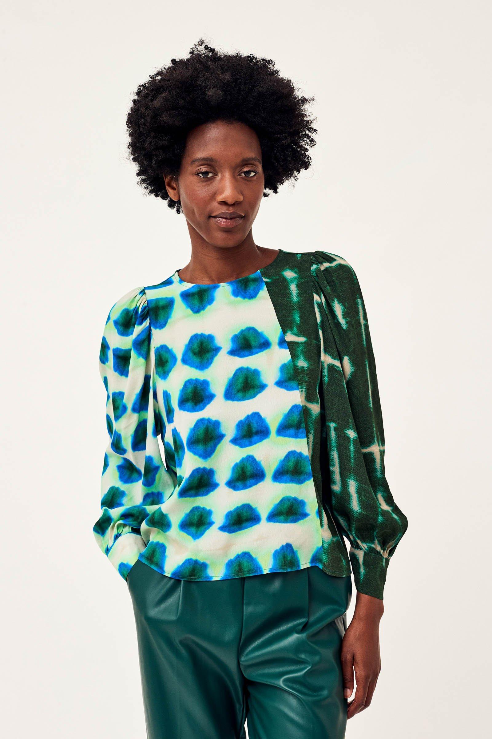 CKS Dames - AVORYS - blouse korte mouwen - khaki