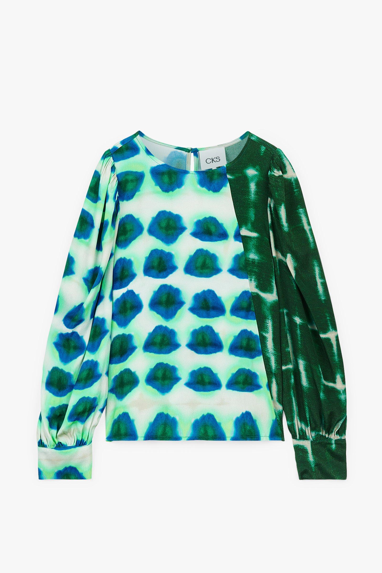CKS Dames - AVORYS - blouse short sleeves - dark green