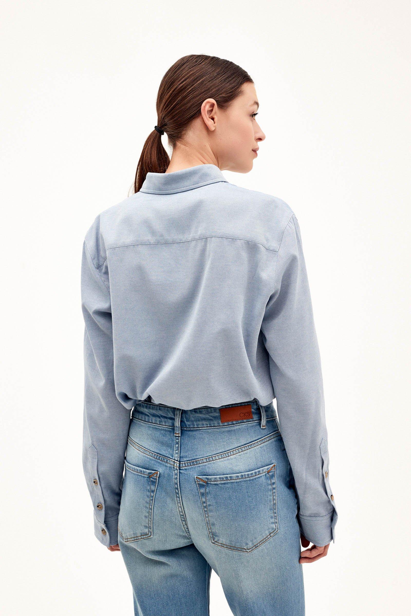 CKS Dames - ADA - shirt long sleeves - light blue