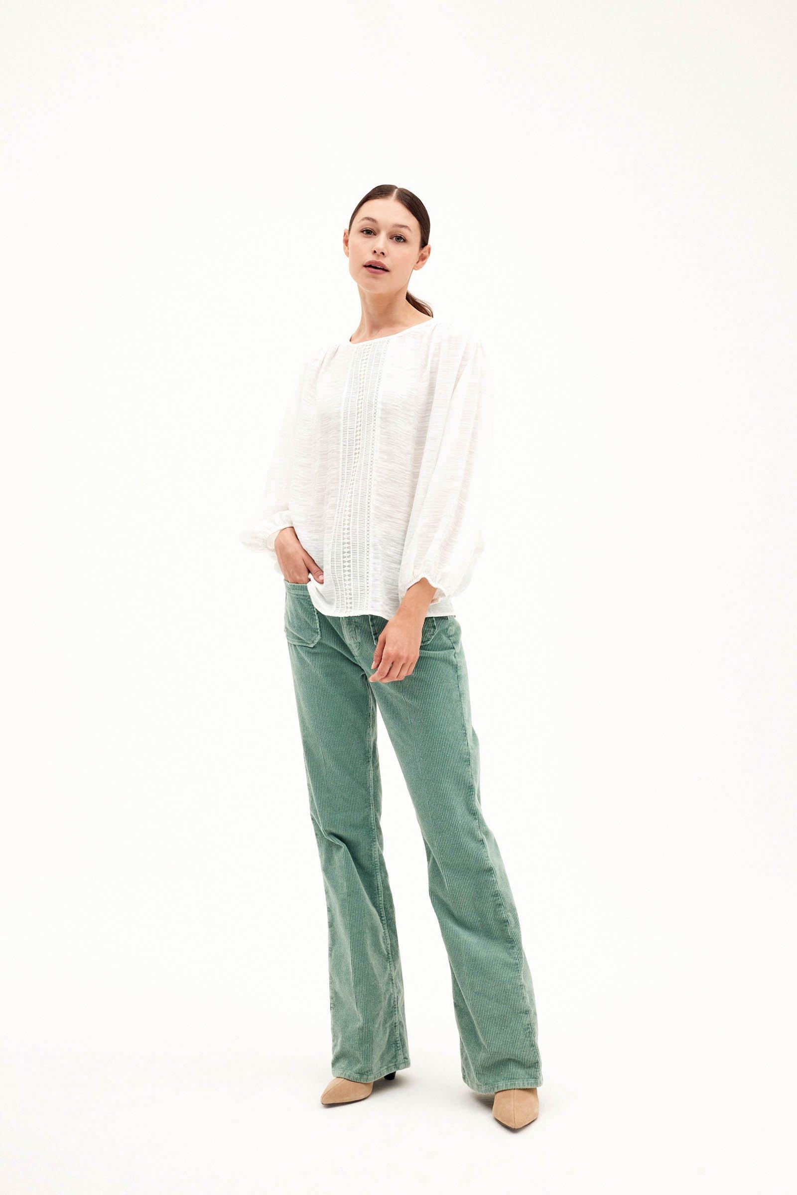 CKS Dames - AMY - blouse korte mouwen - wit