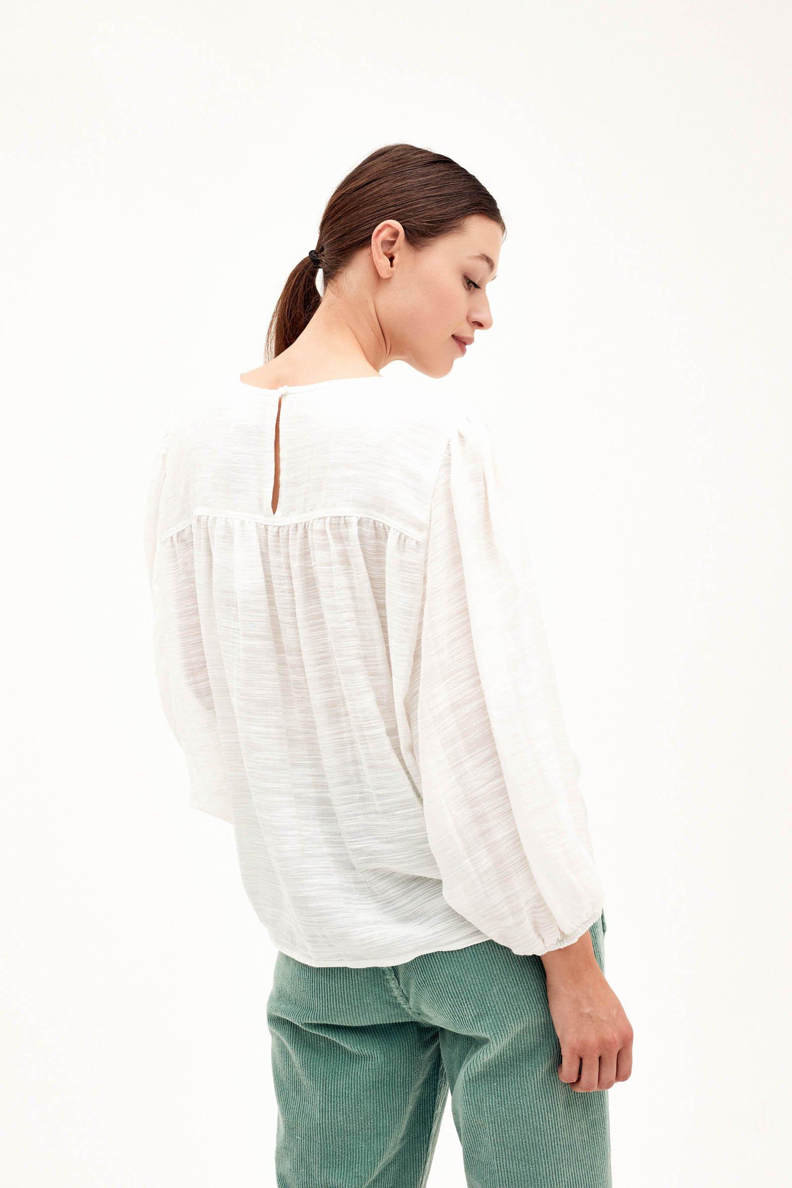 CKS Dames - AMY - blouse korte mouwen - wit
