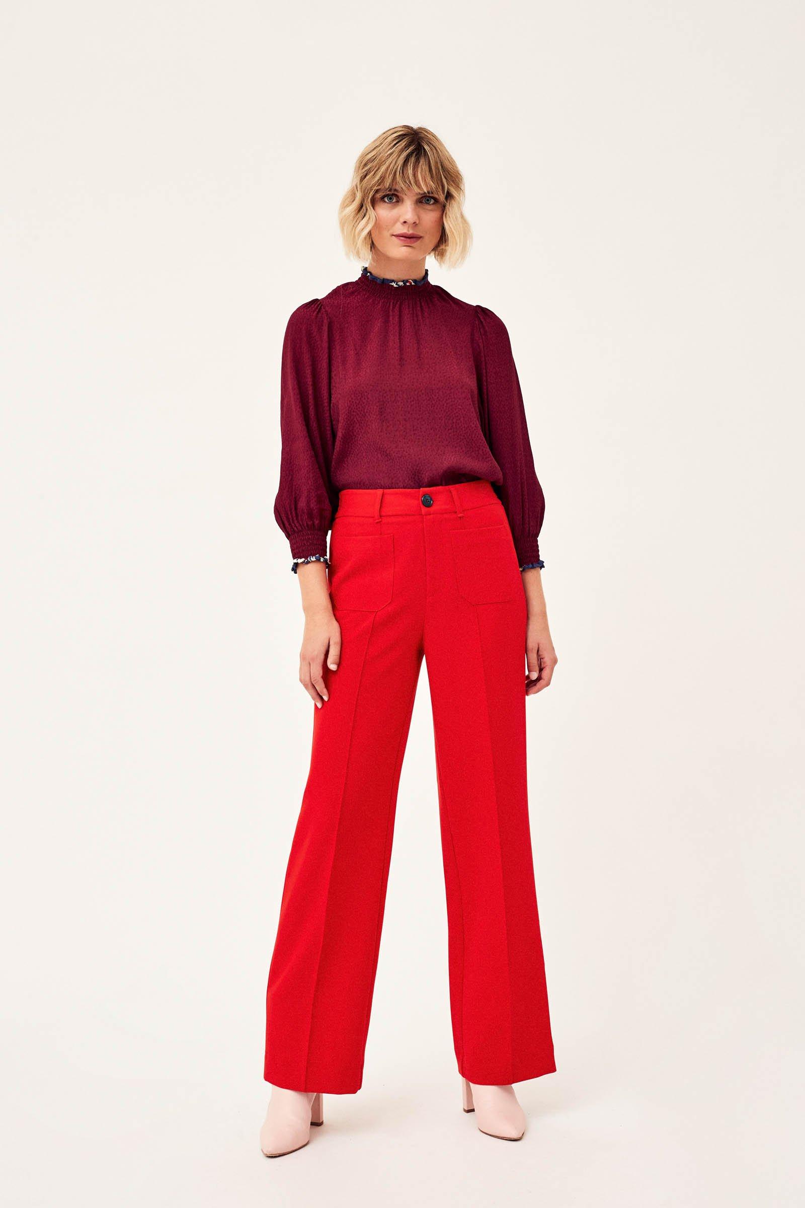 CKS Dames - THIBI - pantalon long - rouge
