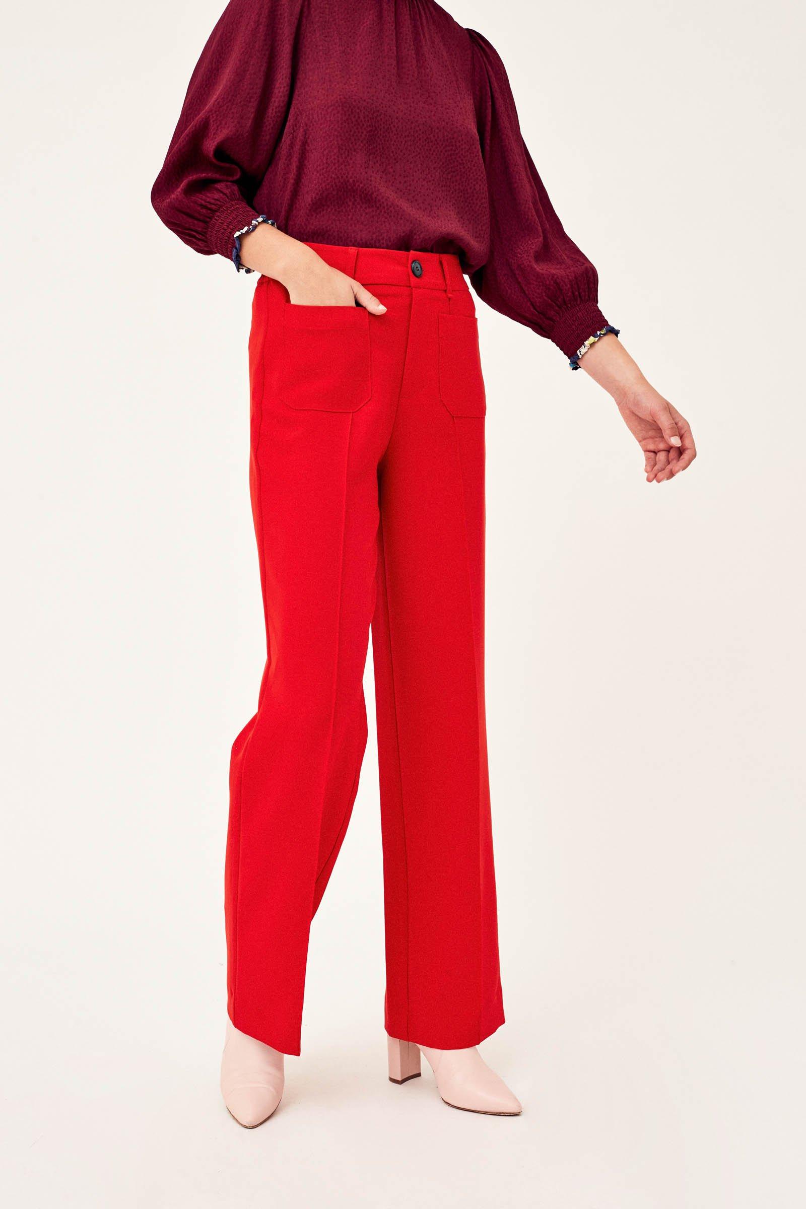 CKS Dames - THIBI - long trouser - red