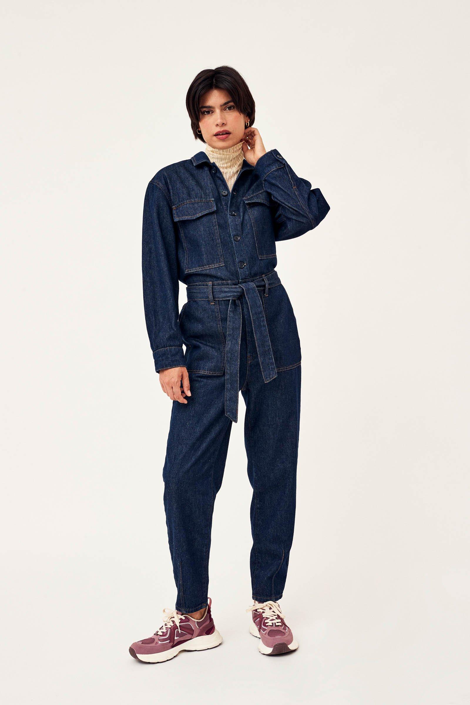 CKS Dames - ESCHE - jumpsuit - donkerblauw