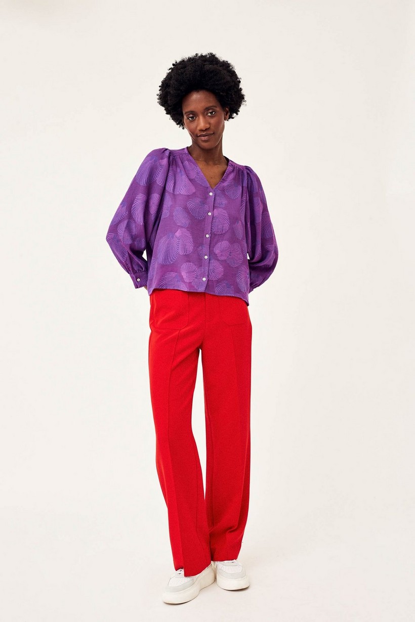 CKS Dames - MICKAS - blouse short sleeves - purple