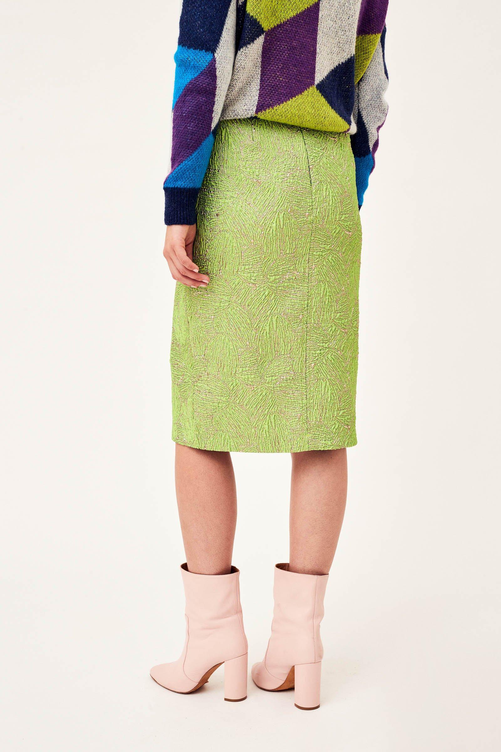 CKS Dames - ANNABELLE - midi skirt - light green