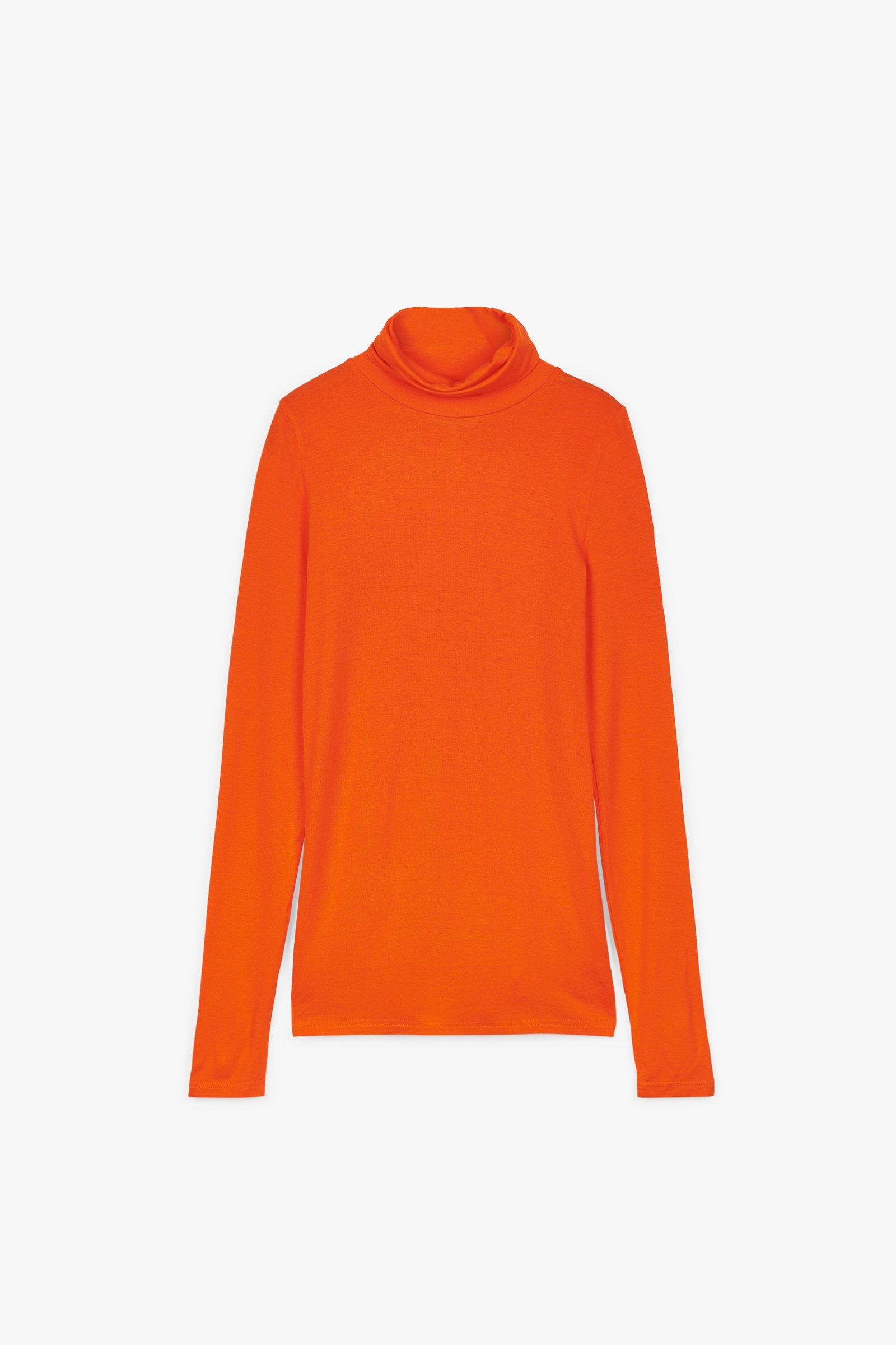 CKS Dames - IRISSA - turtleneck - bright orange