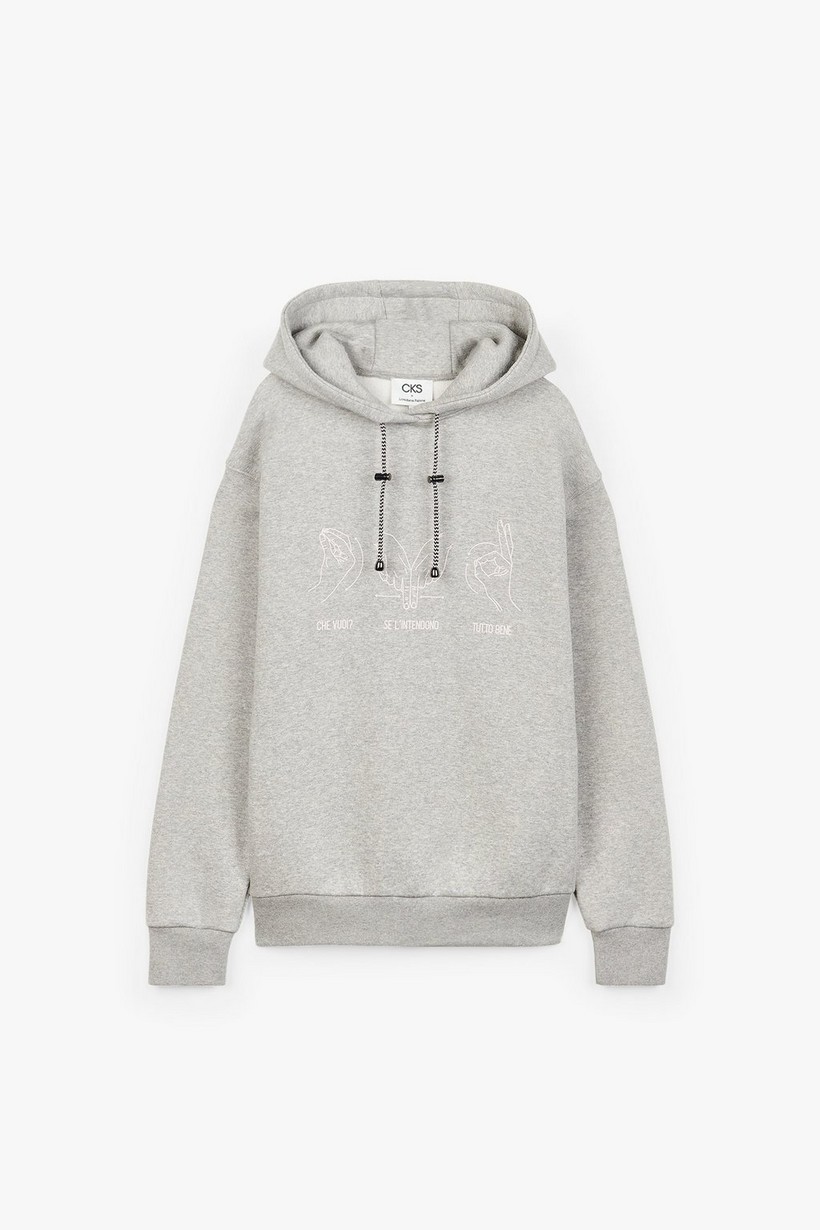 CKS Dames - ALLISON - hoodie - grey