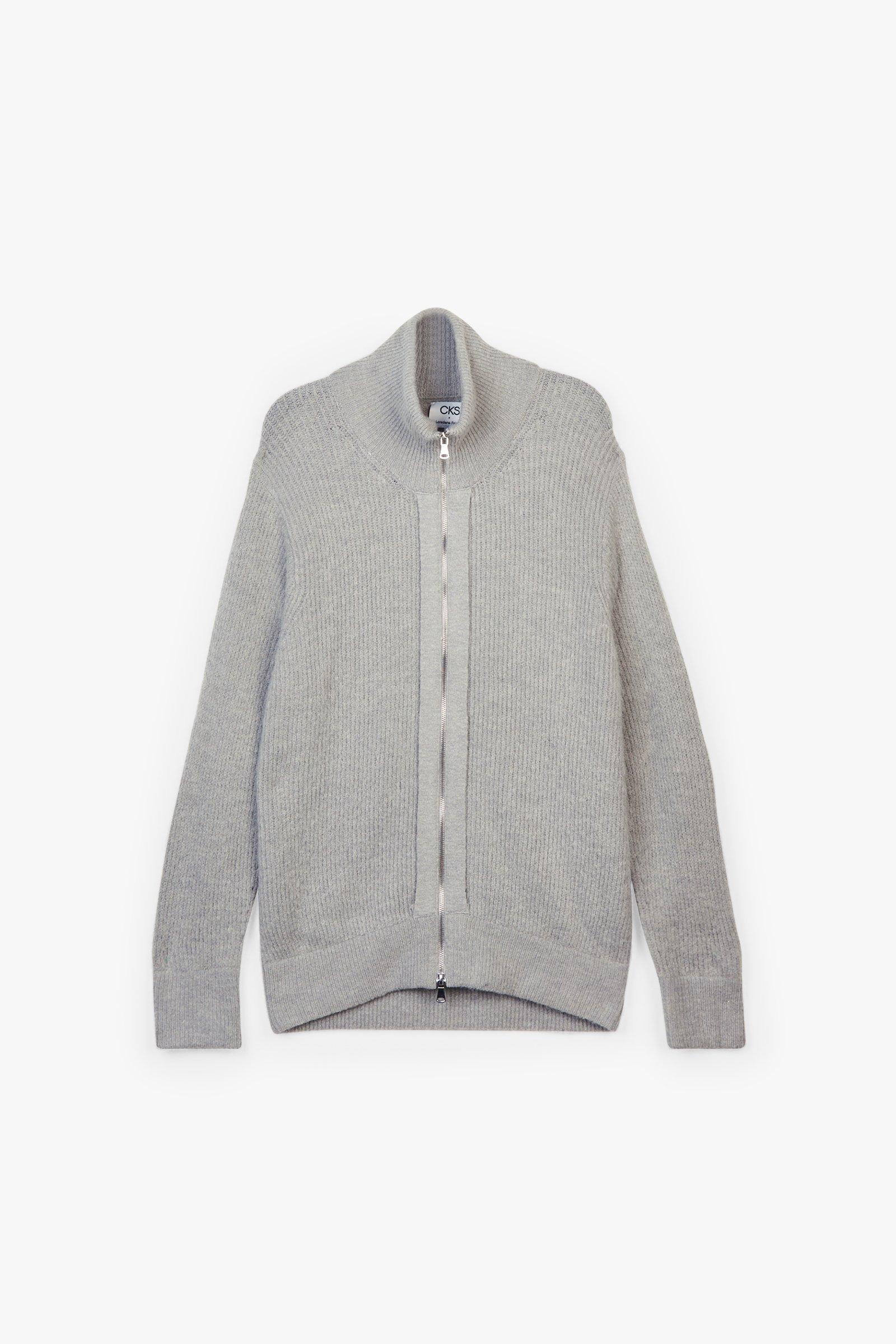 CKS Dames - GOGA - Strickjacke - Grau