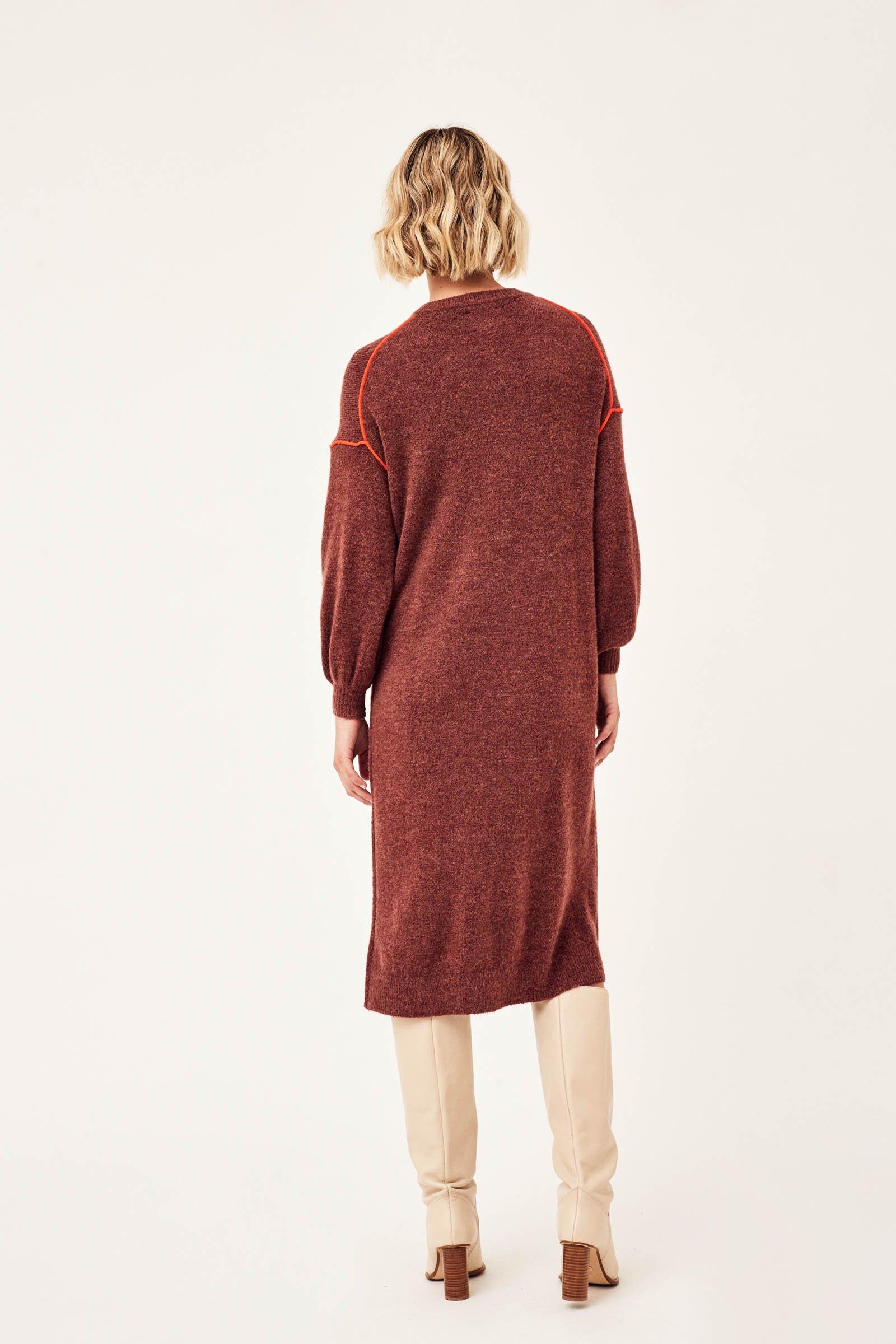 CKS Dames - PRELONG - midi dress - brown