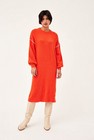 CKS Dames - PRELONG - robe midi - orange vif