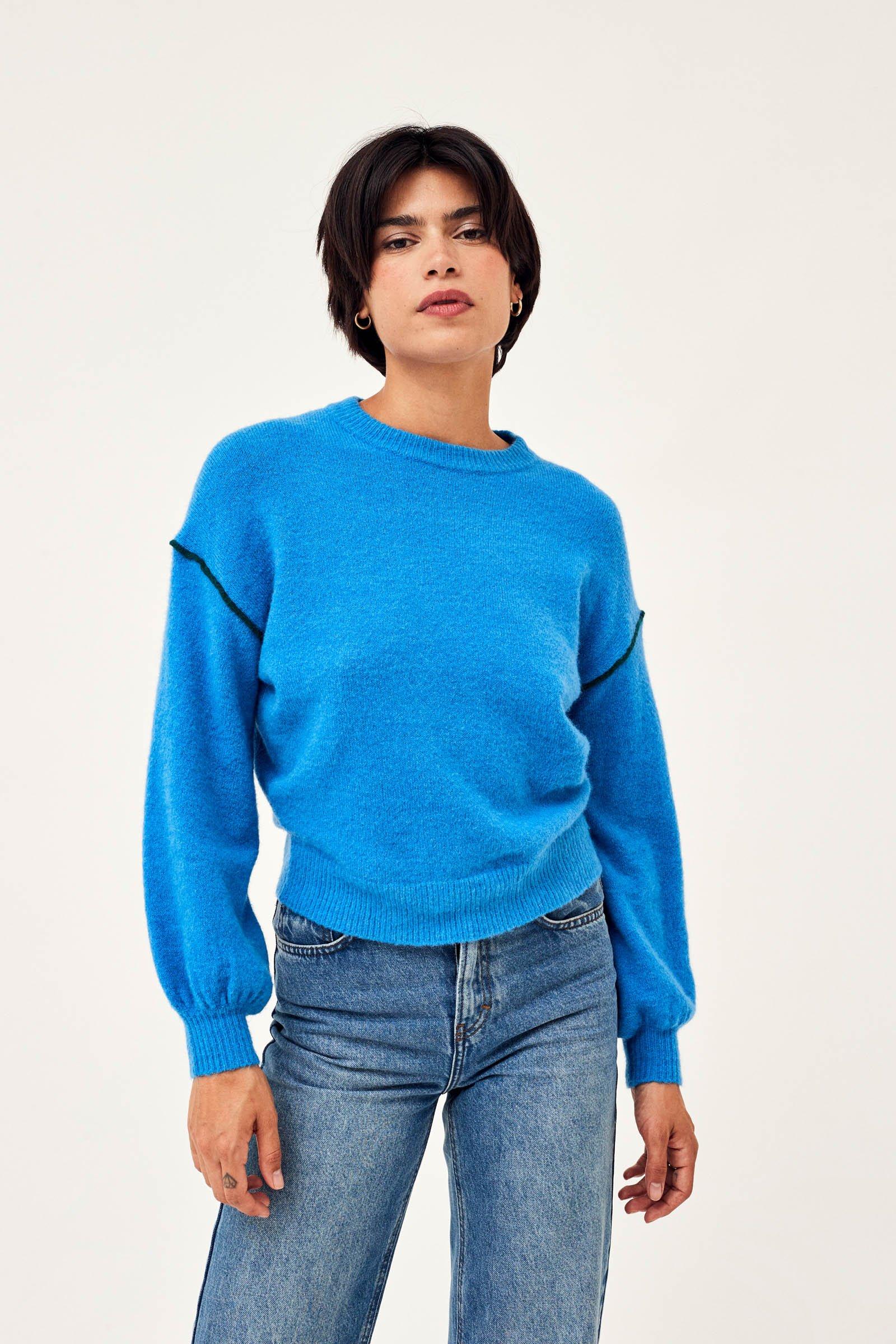 CKS Dames - PRELU - pullover - bleu