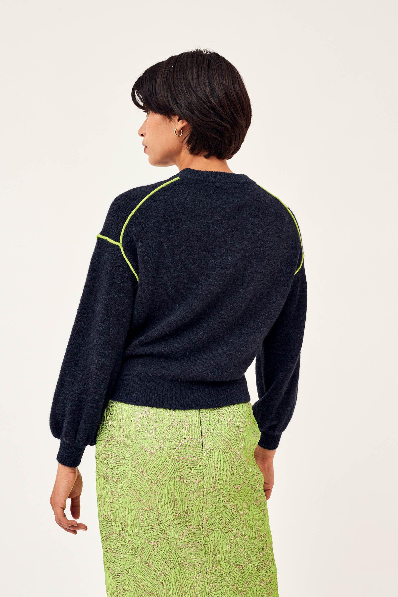CKS Dames - PRELU - pullover - bleu foncé
