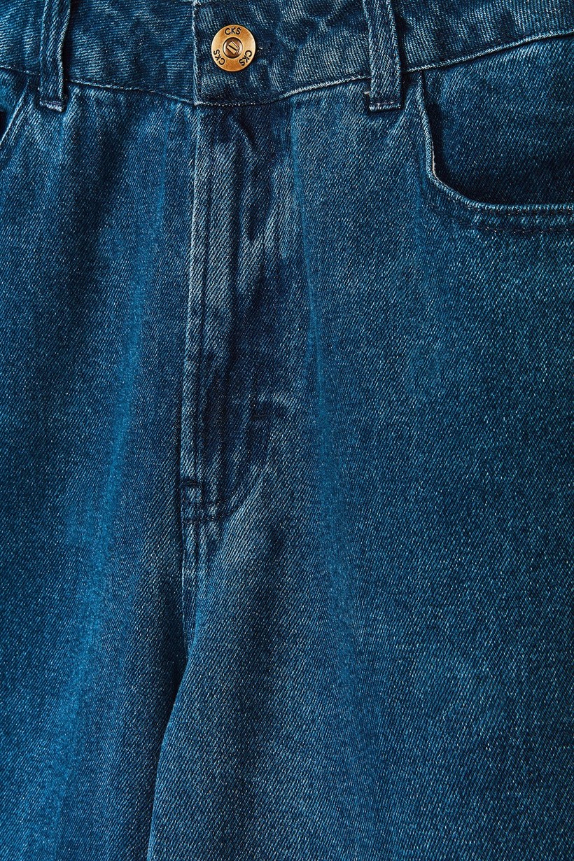 CKS Dames - PALAZZOLONG - jeans longs - bleu foncé
