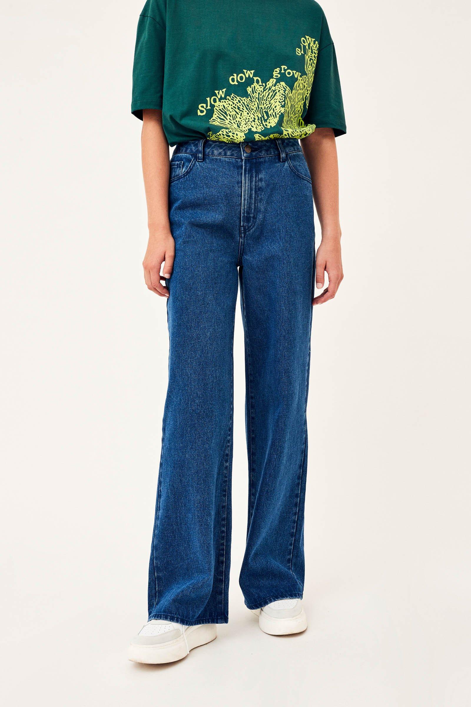 CKS Dames - PALAZZOLONG - long jeans - dark blue