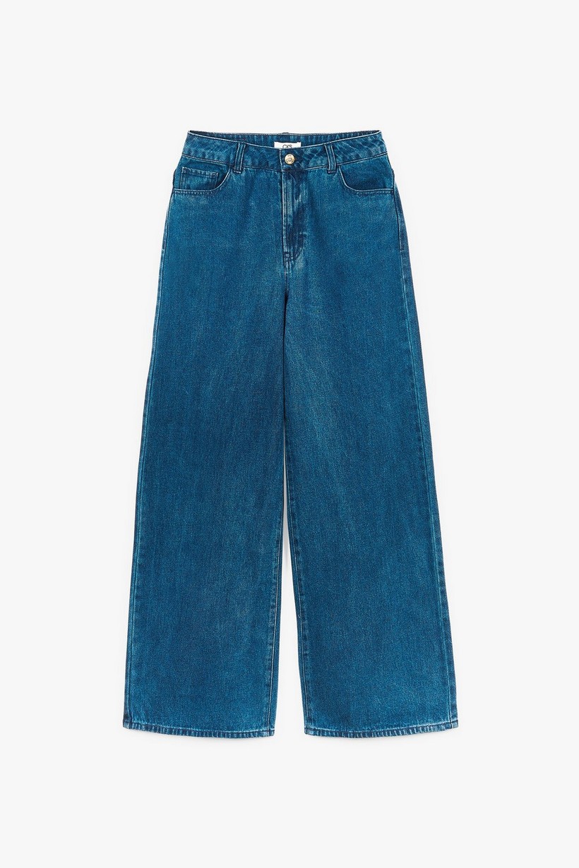 CKS Dames - PALAZZOLONG - long jeans - dark blue