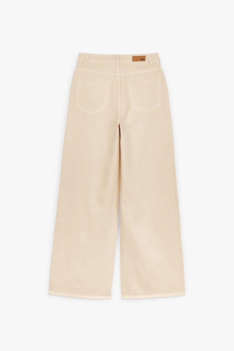 CKS Dames - PALAZZOLONG - jeans longs - blanc