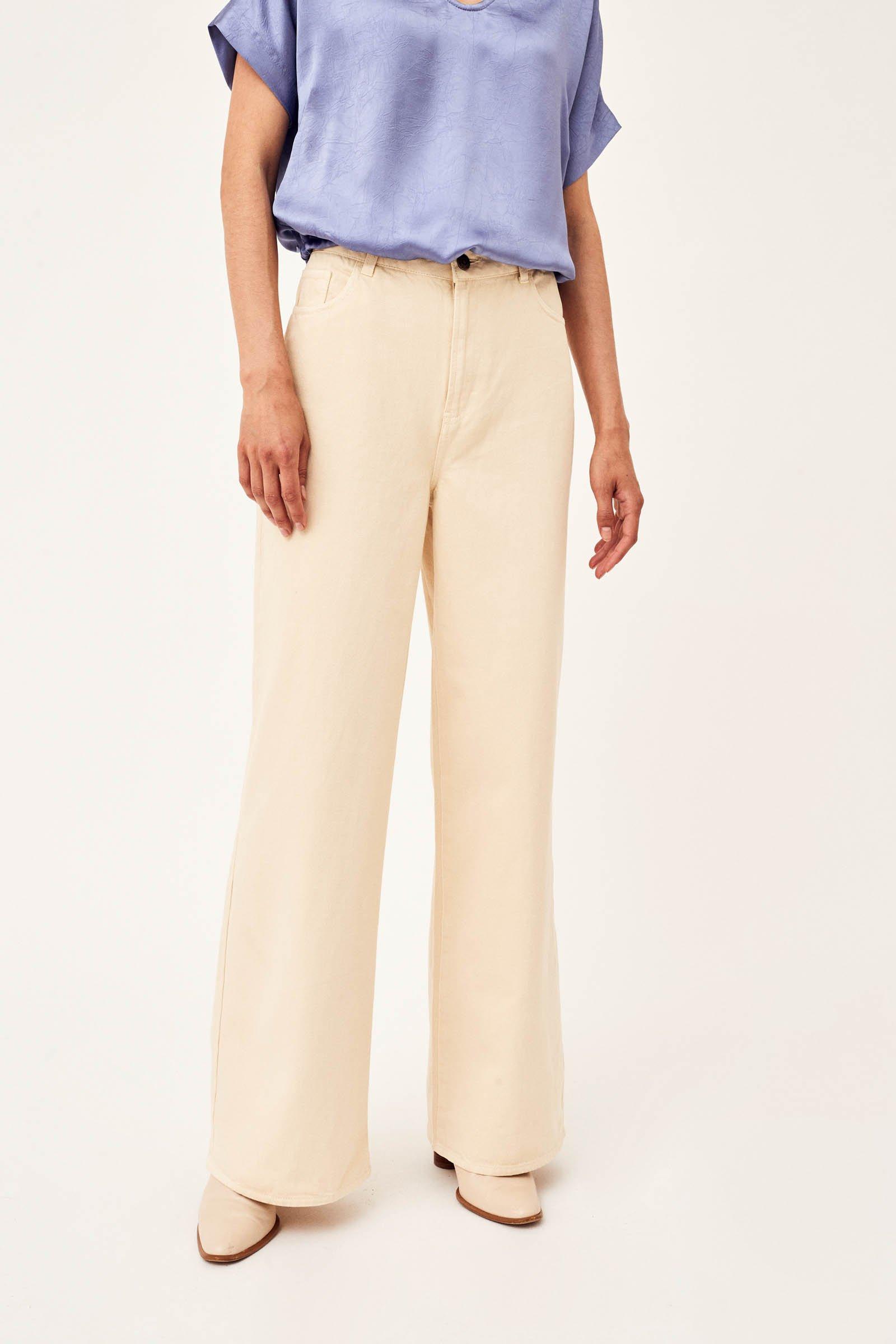 CKS Dames - PALAZZOLONG - jeans longs - blanc