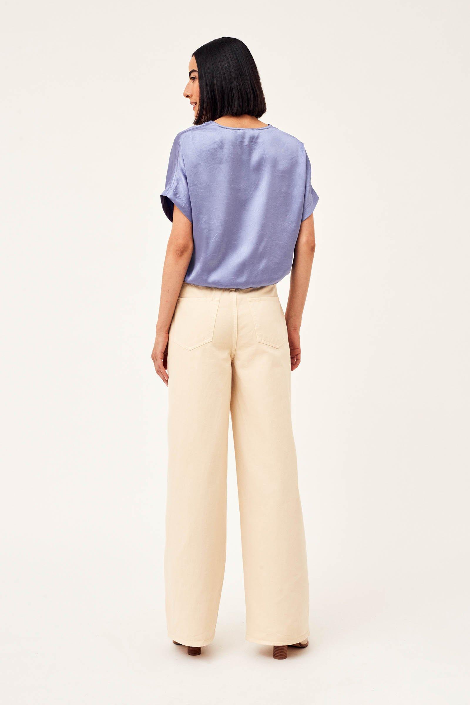 CKS Dames - PALAZZOLONG - jeans longs - blanc