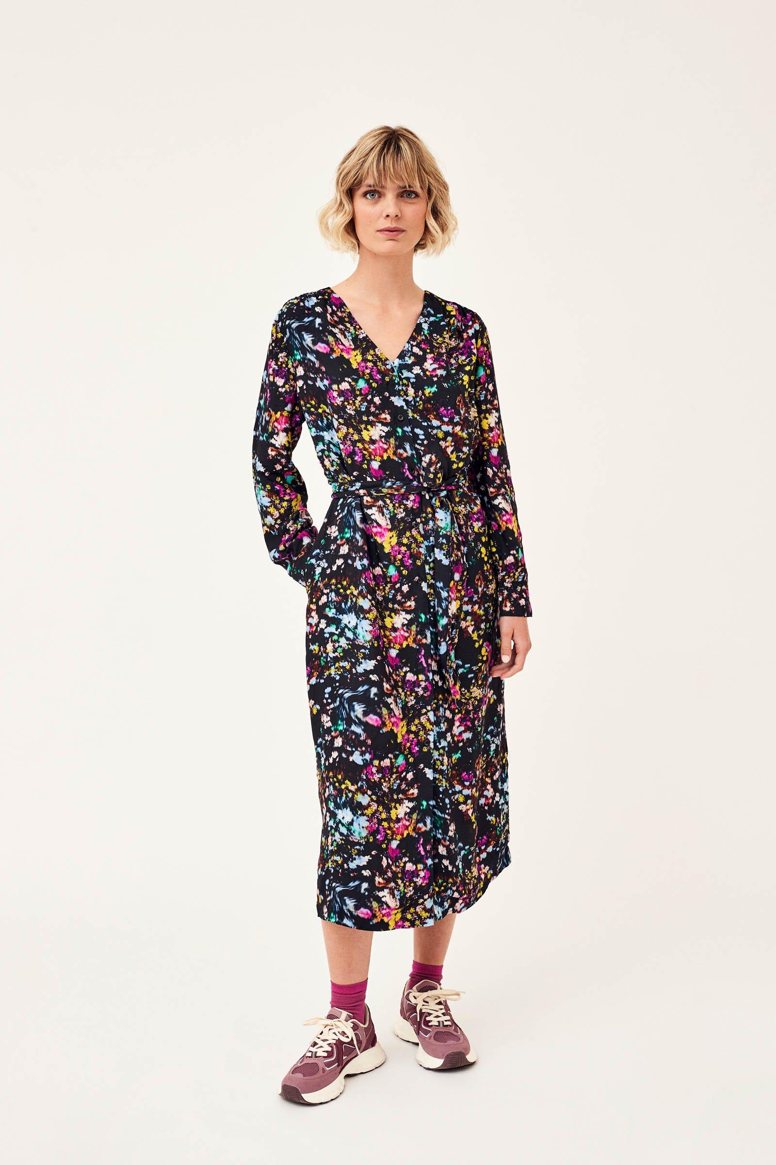 CKS Dames - WALKER - long dress - dark brown