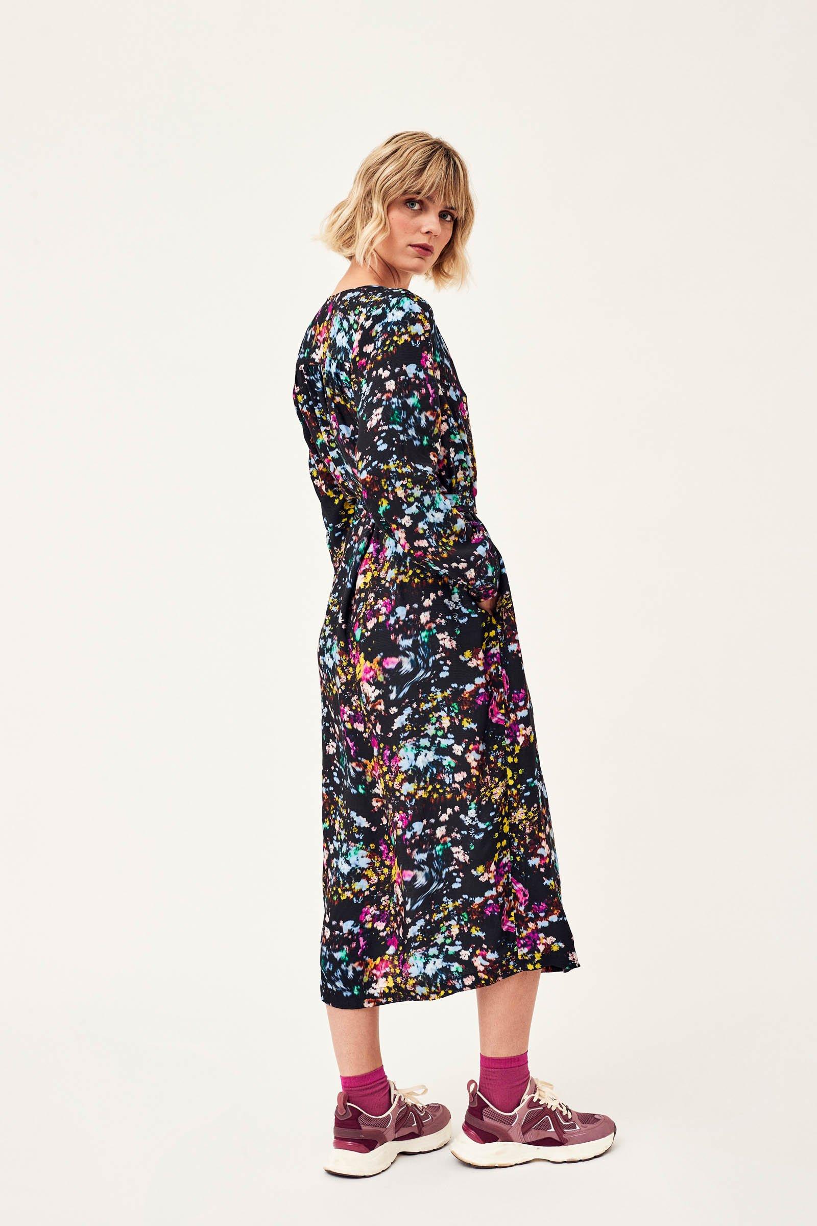 CKS Dames - WALKER - long dress - dark brown