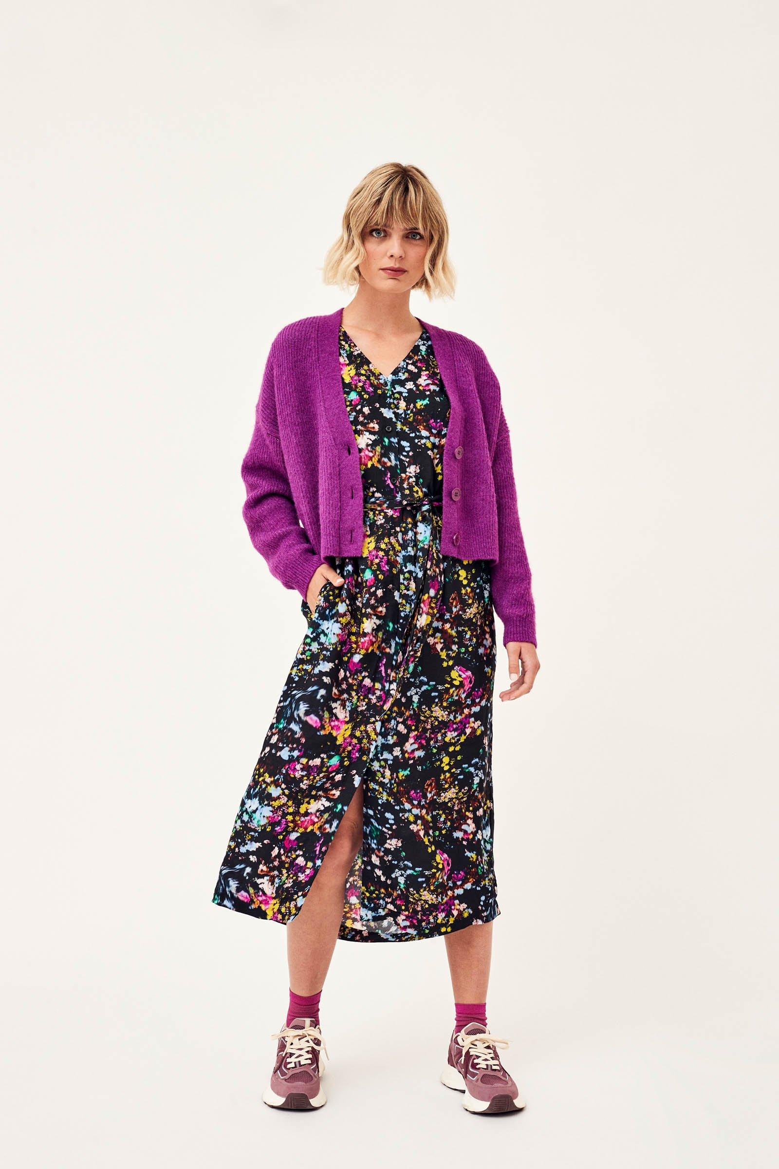 CKS Dames - WALKER - long dress - dark brown