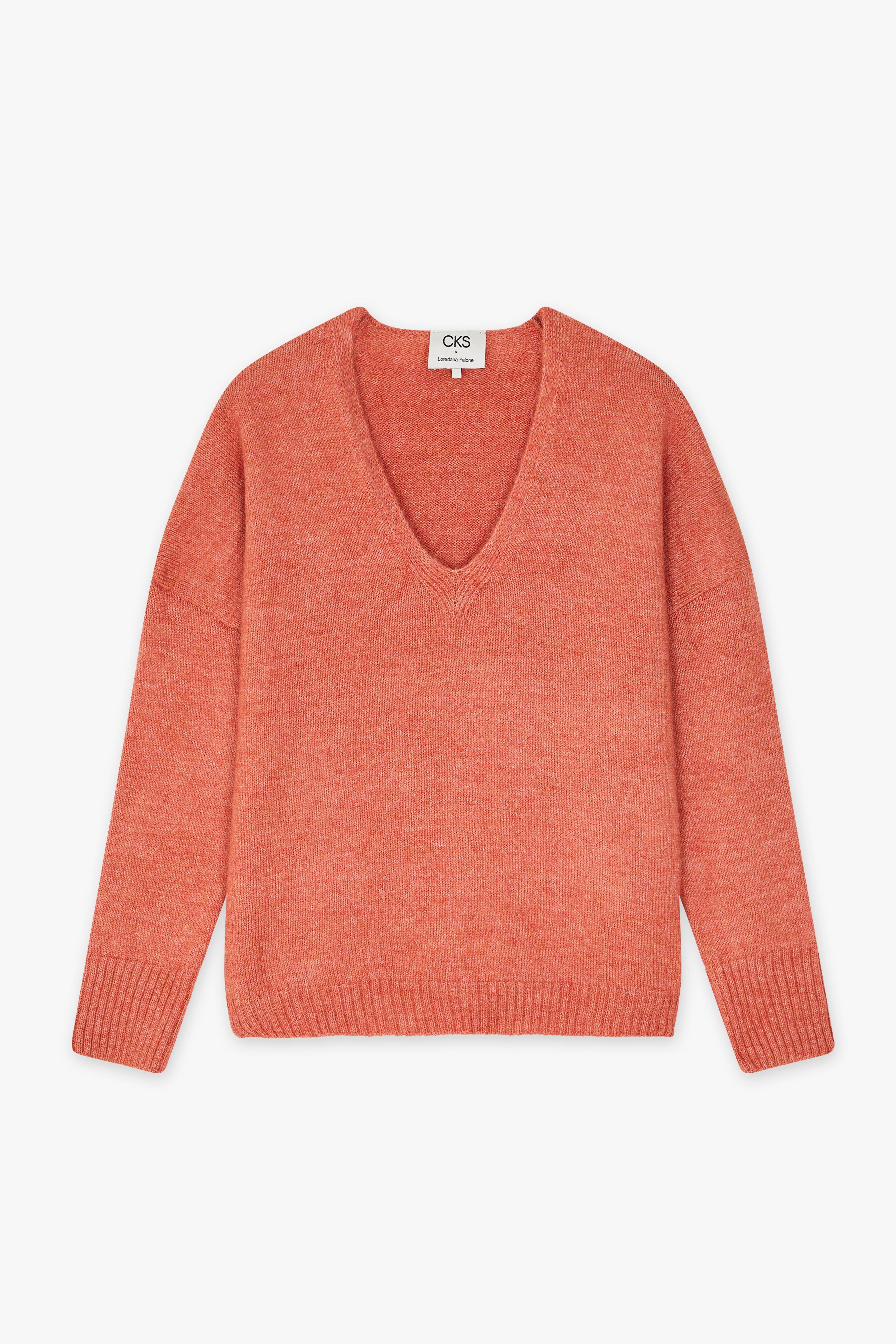 CKS Dames - GRADO - Pullover - Dunkelorange