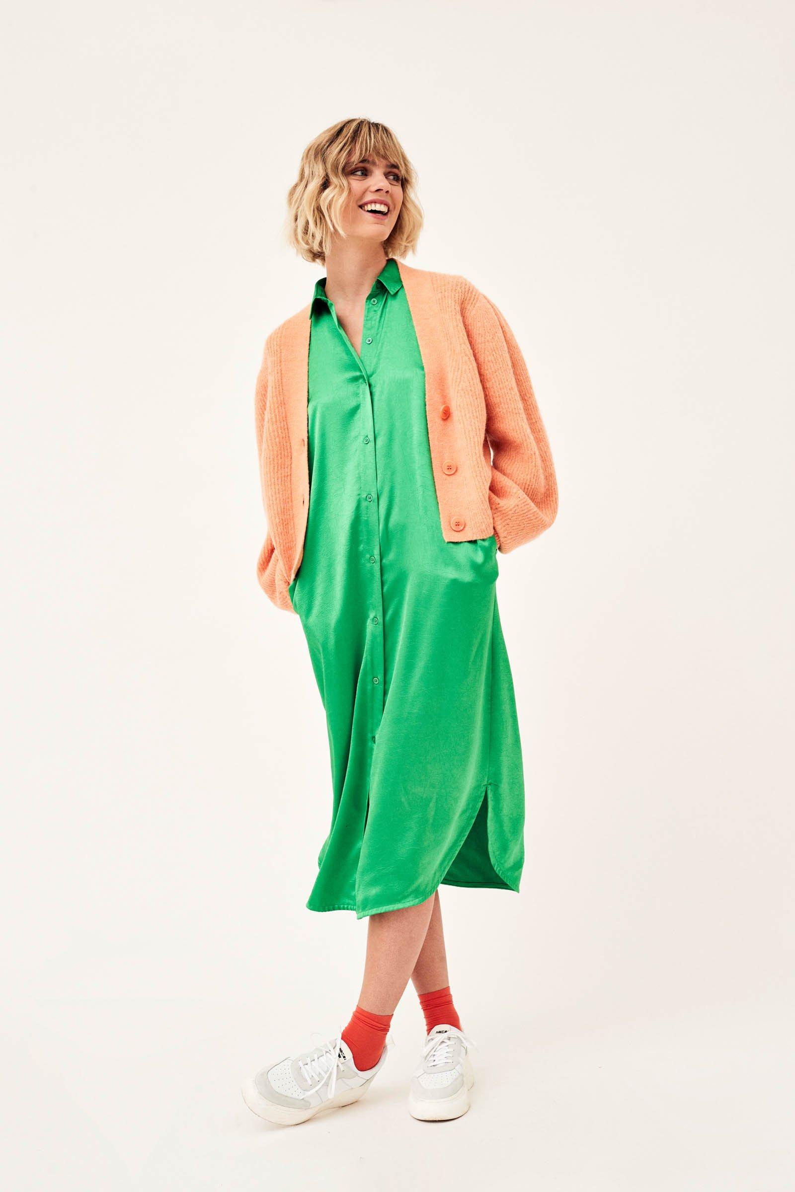 CKS Dames - LOUKALONG - Strickjacke - Orange