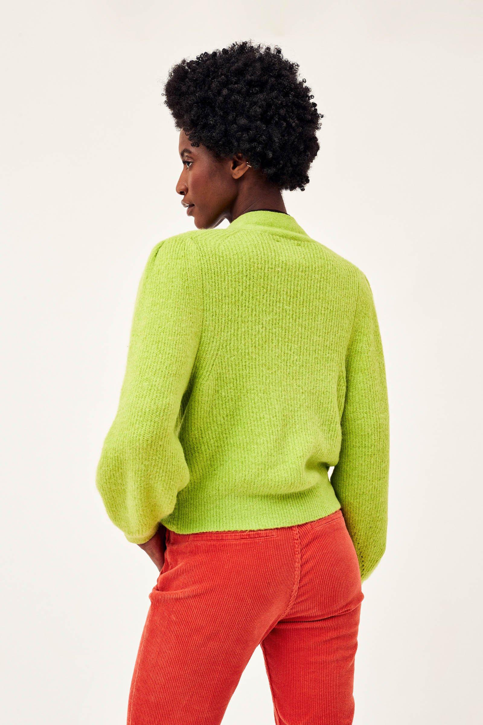 CKS Dames - LOUKALONG - Strickjacke - Hellgrün