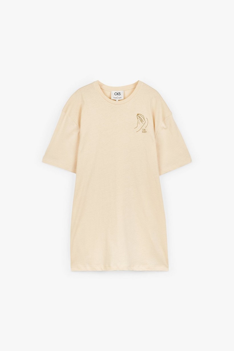 CKS Dames - ASPEN - t-shirt short sleeves - light beige