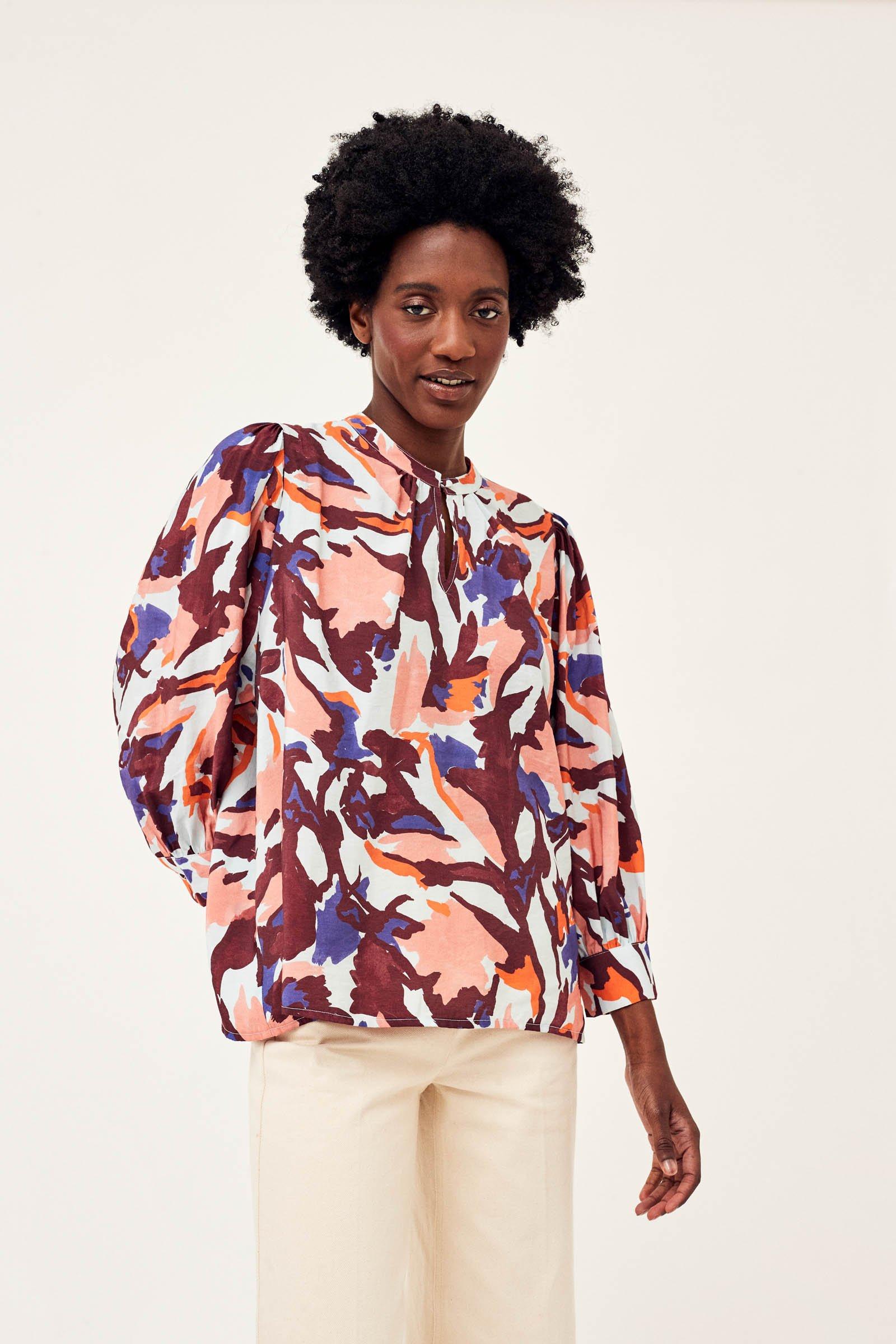 CKS Dames - MICKEY - blouse short sleeves - blue