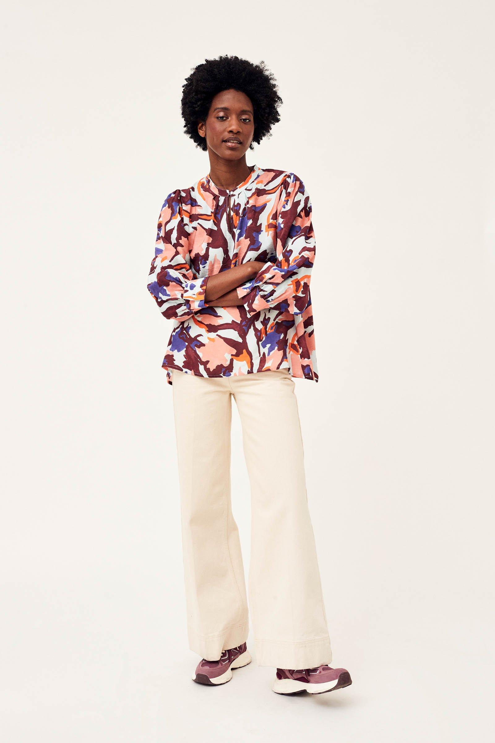 CKS Dames - MICKEY - blouse short sleeves - blue