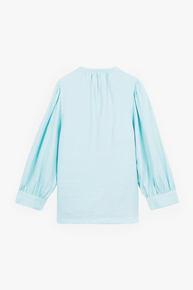 CKS Dames - WAVY - blouse lange mouwen - blauw