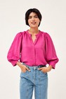 CKS Dames - WAVY - blouse lange mouwen - felroze