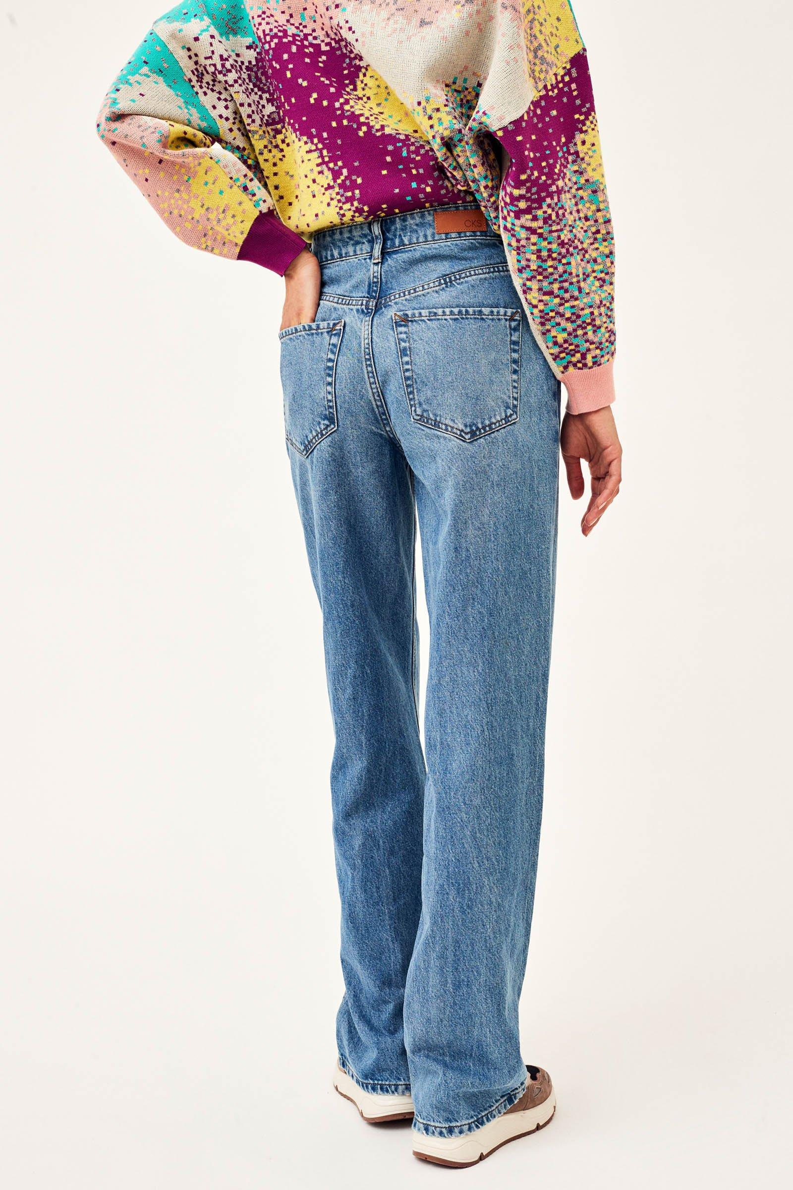 CKS Dames - GLAMMER - lange jeans - blauw