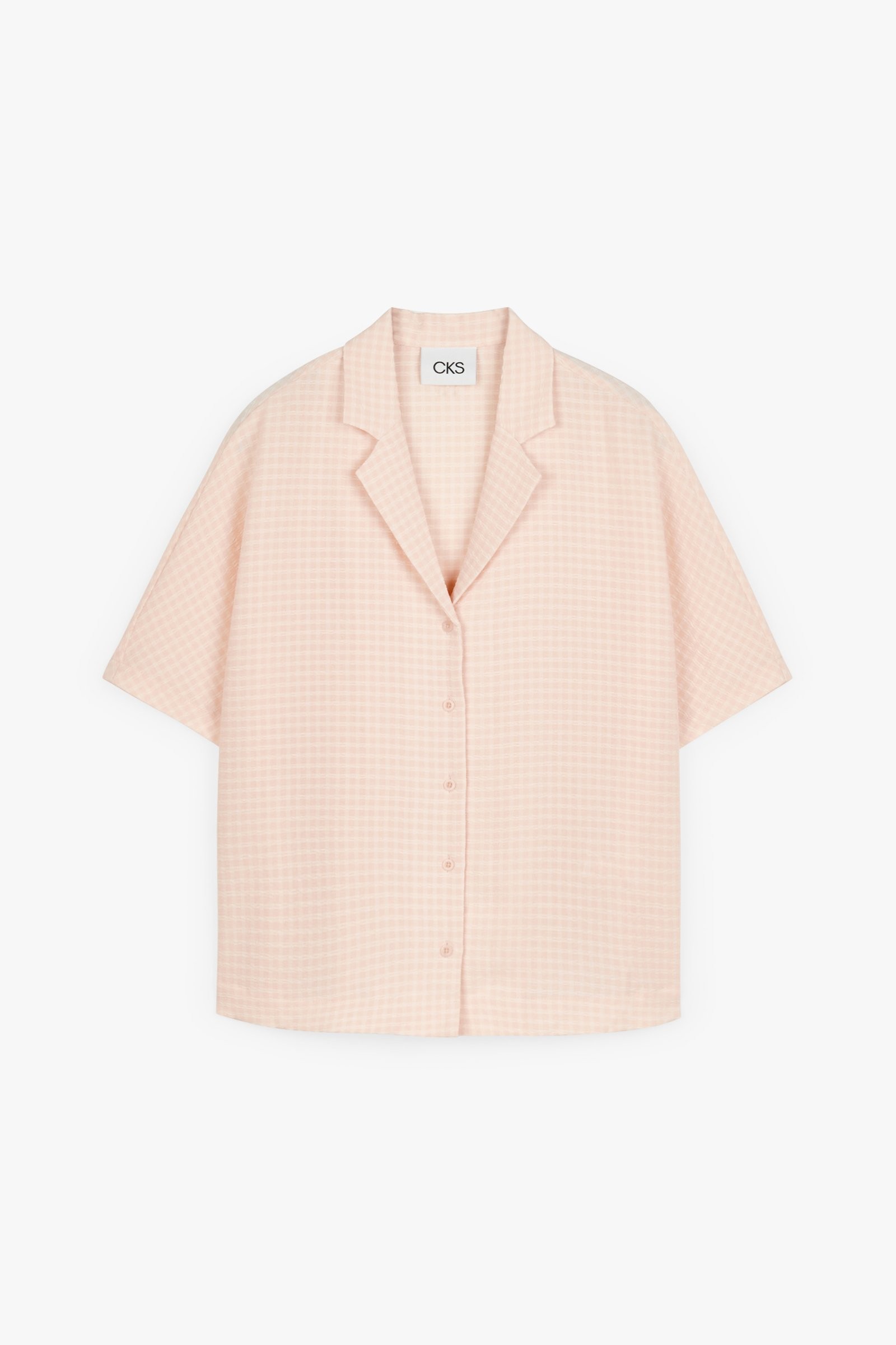 CKS Dames - RONELA - blouse korte mouwen - lichtroze