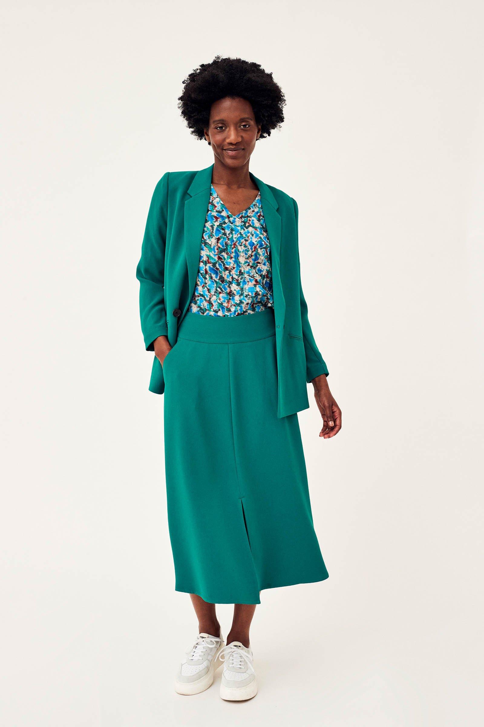 CKS Dames - SAWINA - midi skirt - dark green