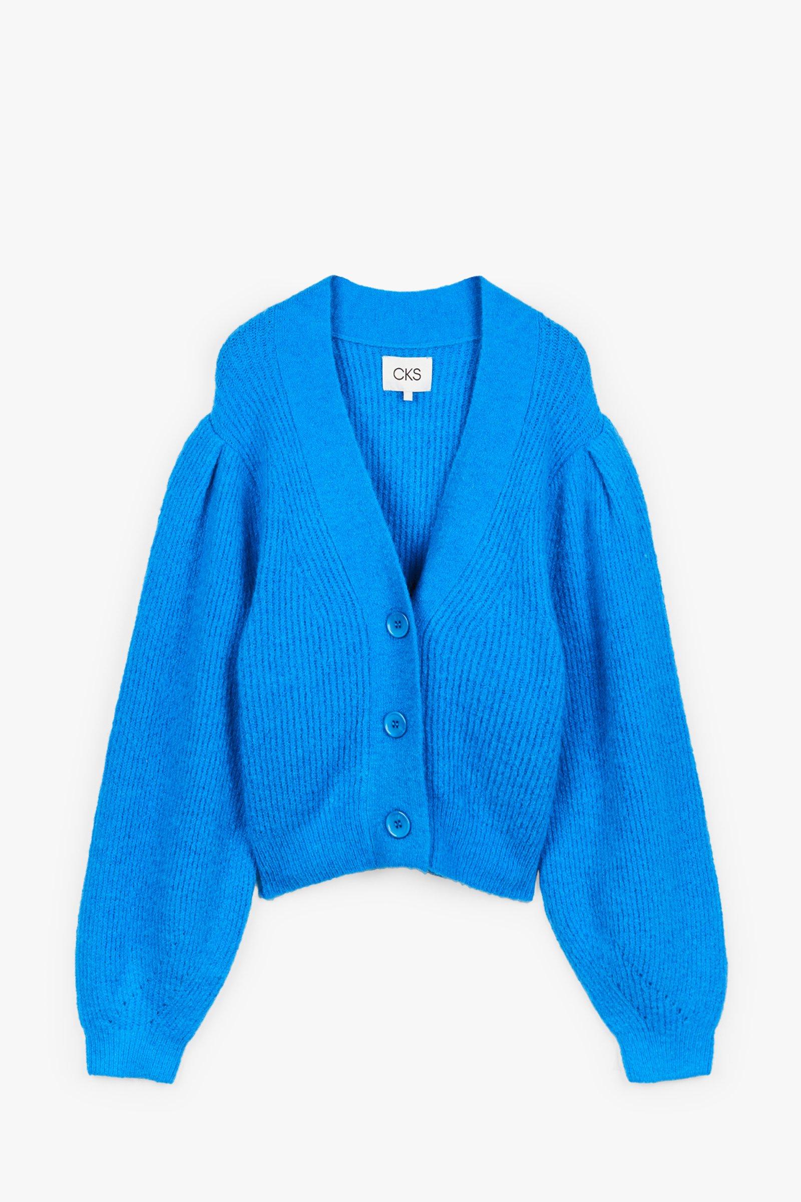 CKS Dames - LOUKALONG - cardigan - blauw