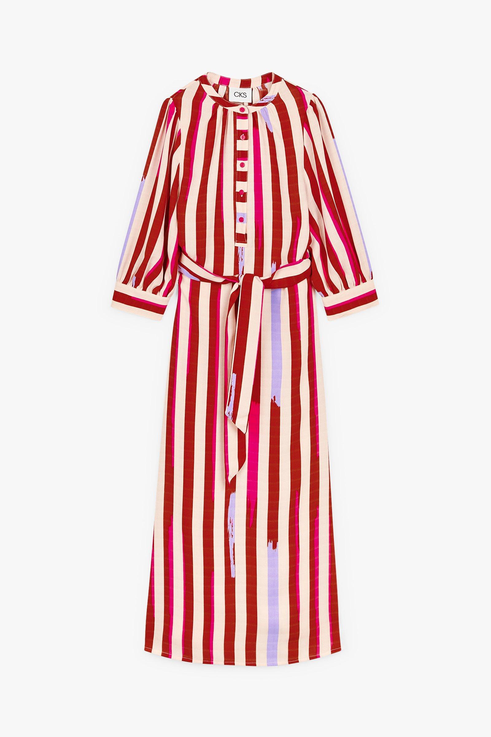 CKS Dames - MALEY - robe midi - rouge fonc&eacute;