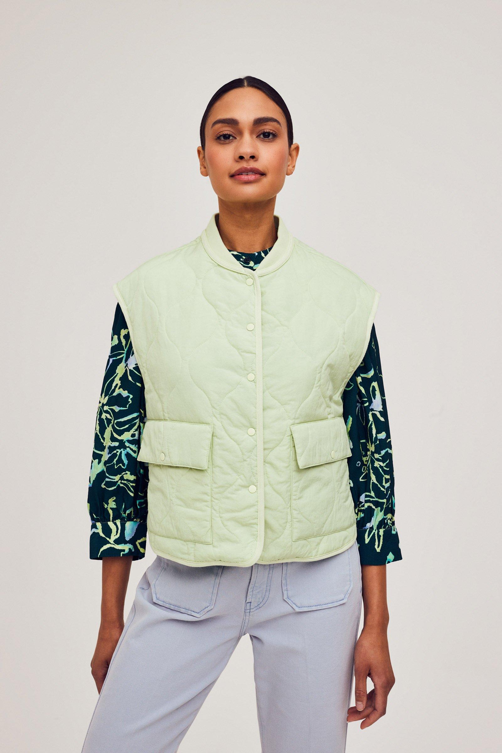 CKS Dames - JADE - quiltedjacket - lichtgroen