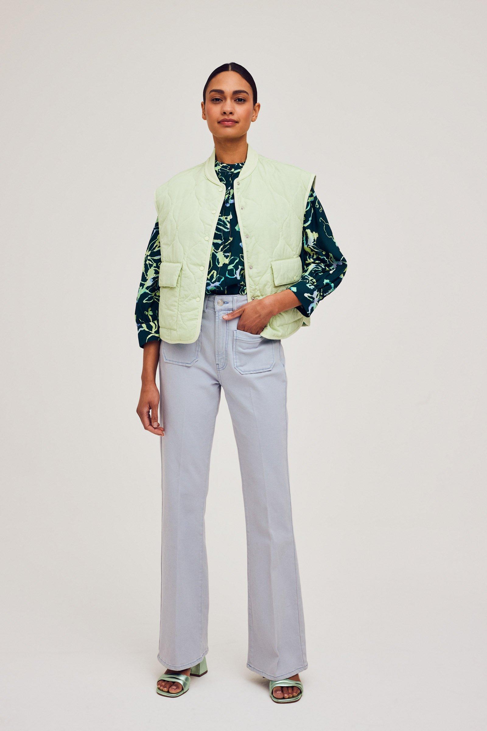 CKS Dames - JADE - quiltedjacket - lichtgroen