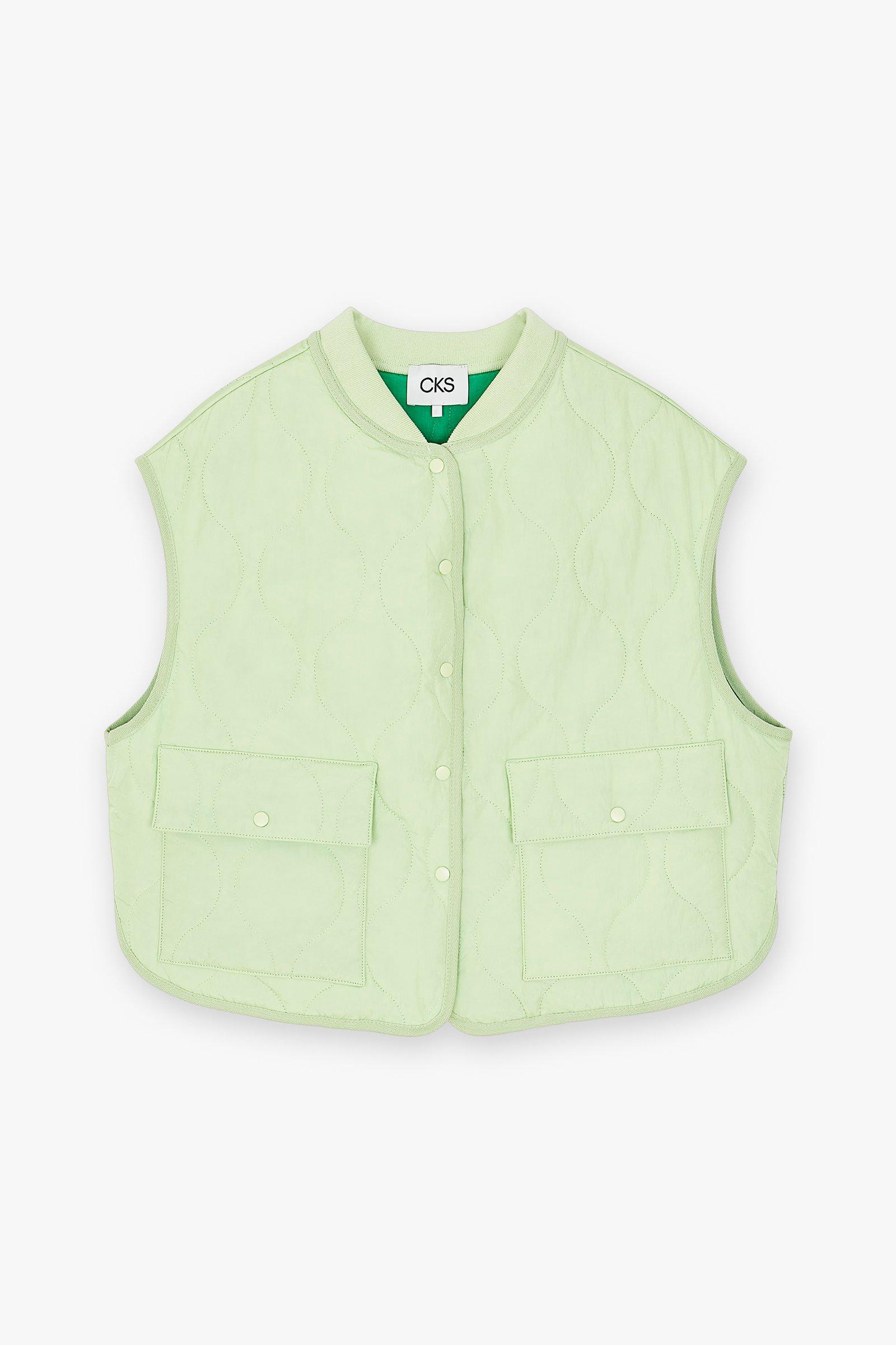 CKS Dames - JADE - quiltedjacket - lichtgroen