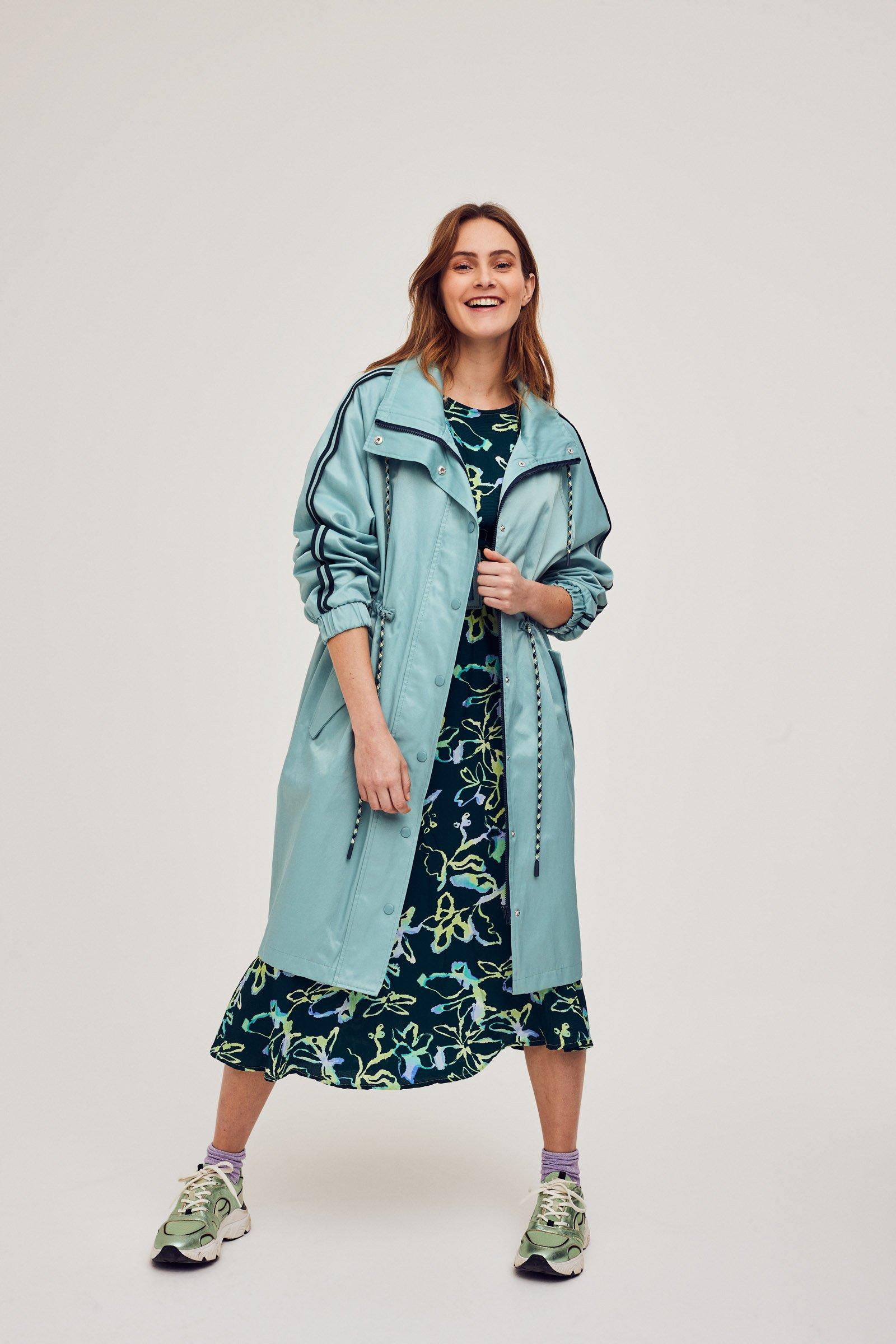CKS Dames - COOLER - imperméable long - vert clair