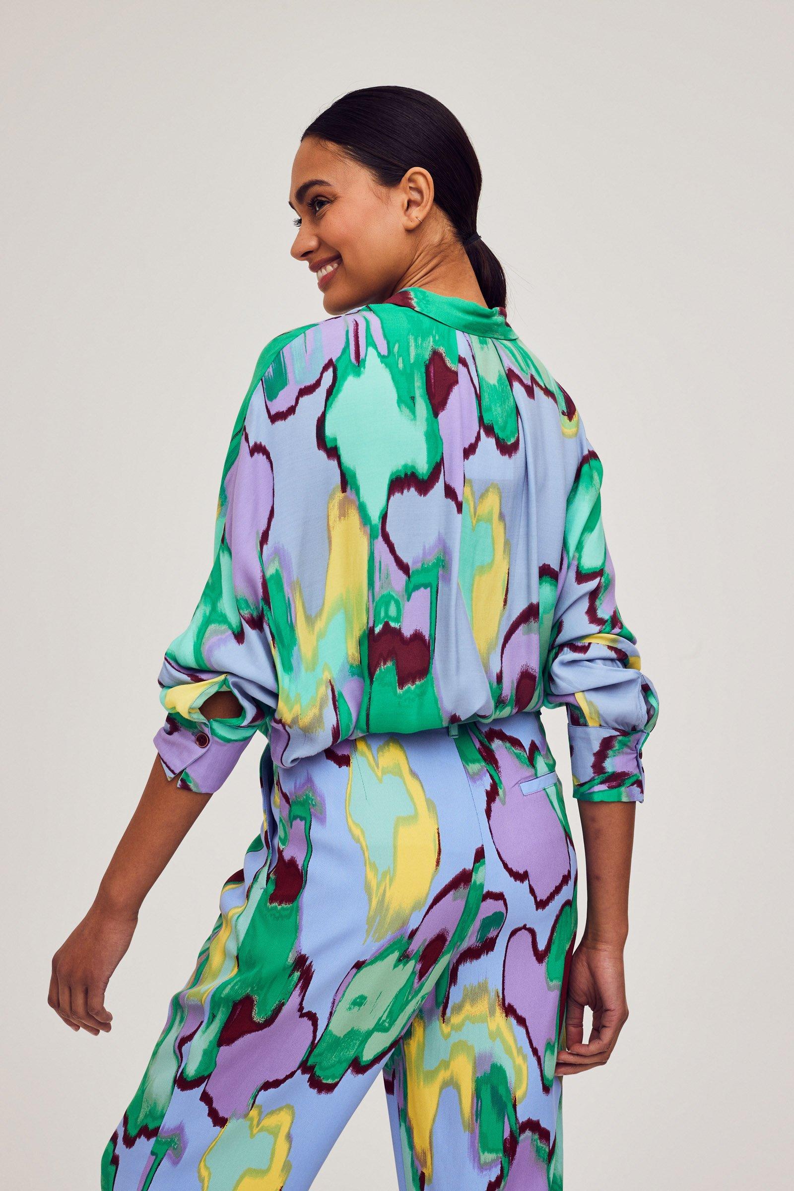 CKS Dames - WAZNA - blouse korte mouwen - meerkleurig