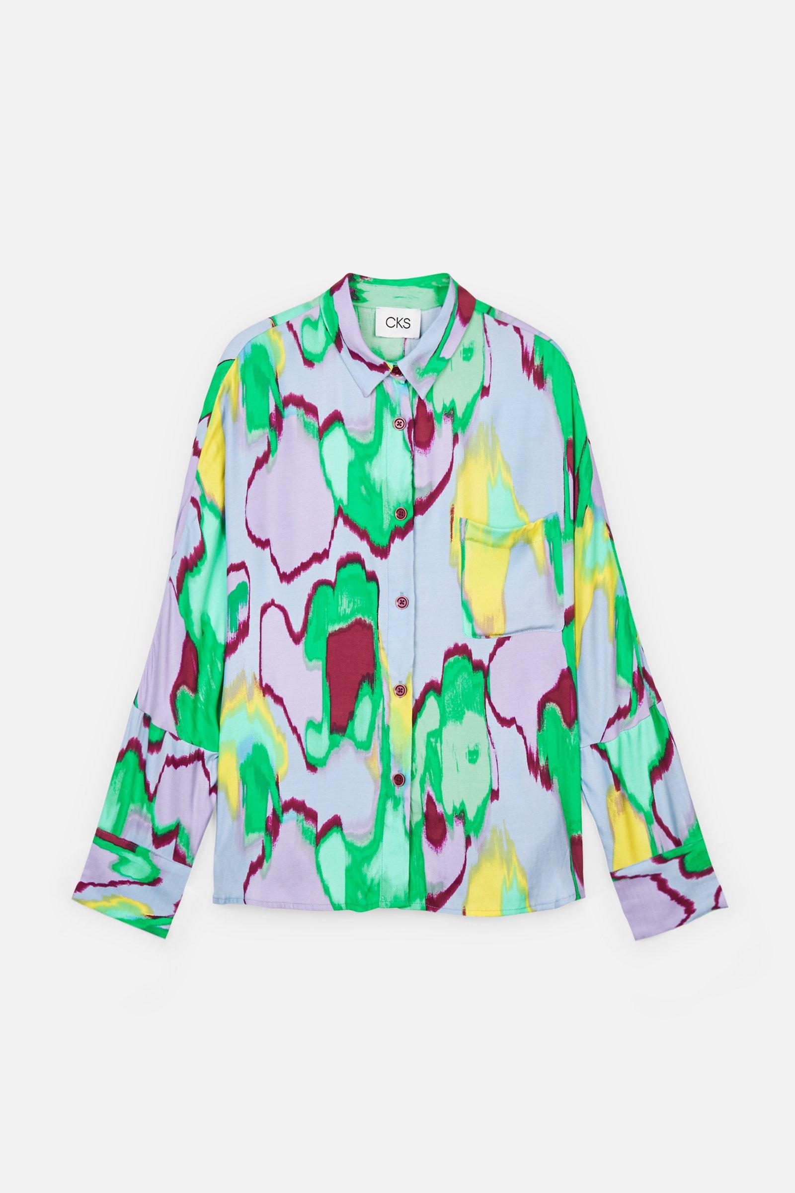 CKS Dames - WAZNA - blouse korte mouwen - meerkleurig