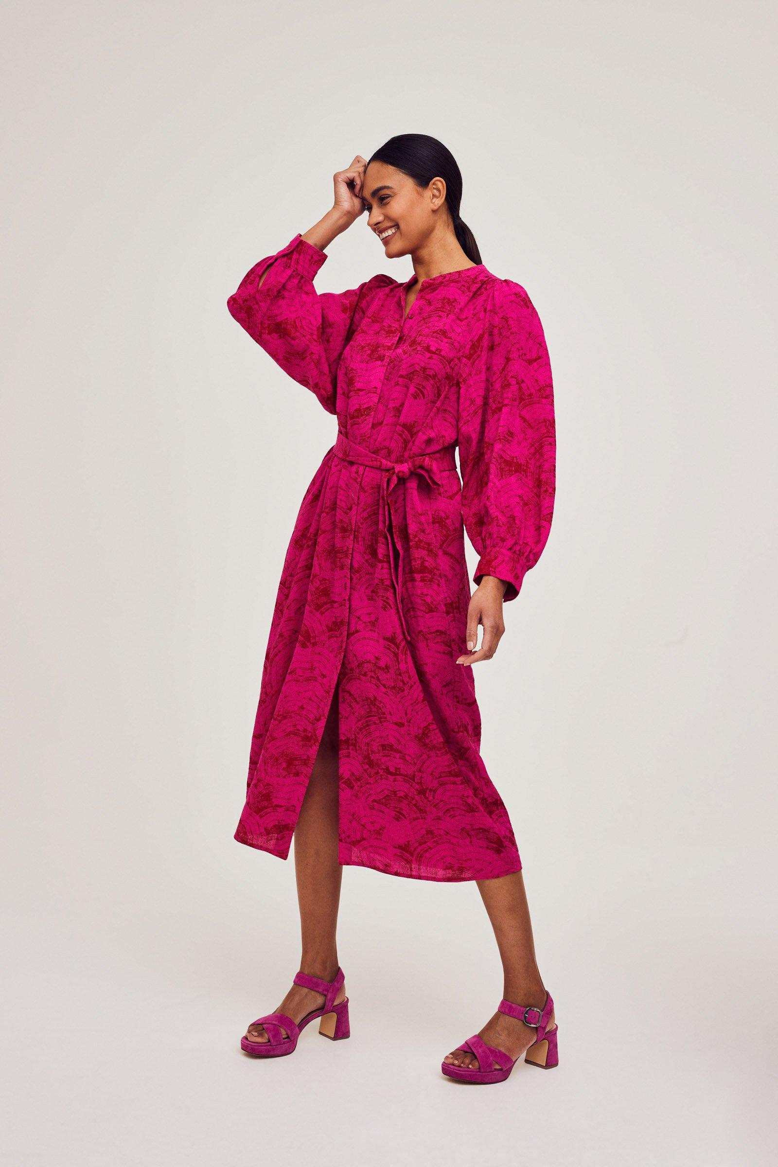 CKS Dames - MOLLYS - Midi-Kleid - Rosa