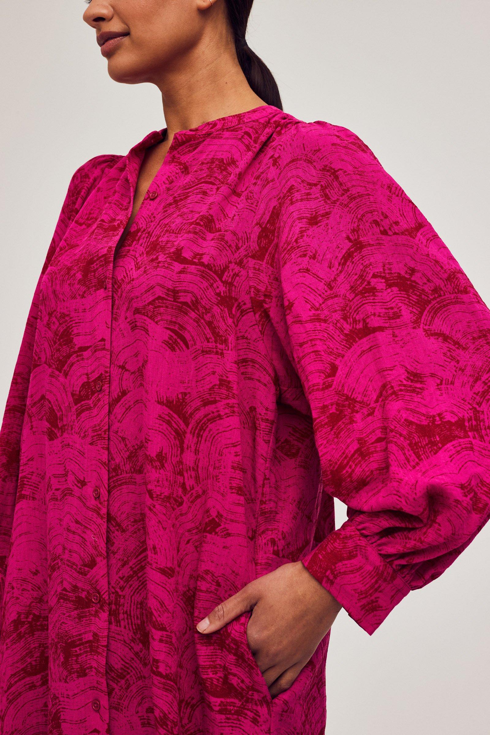 CKS Dames - MOLLYS - midi jurk - roze
